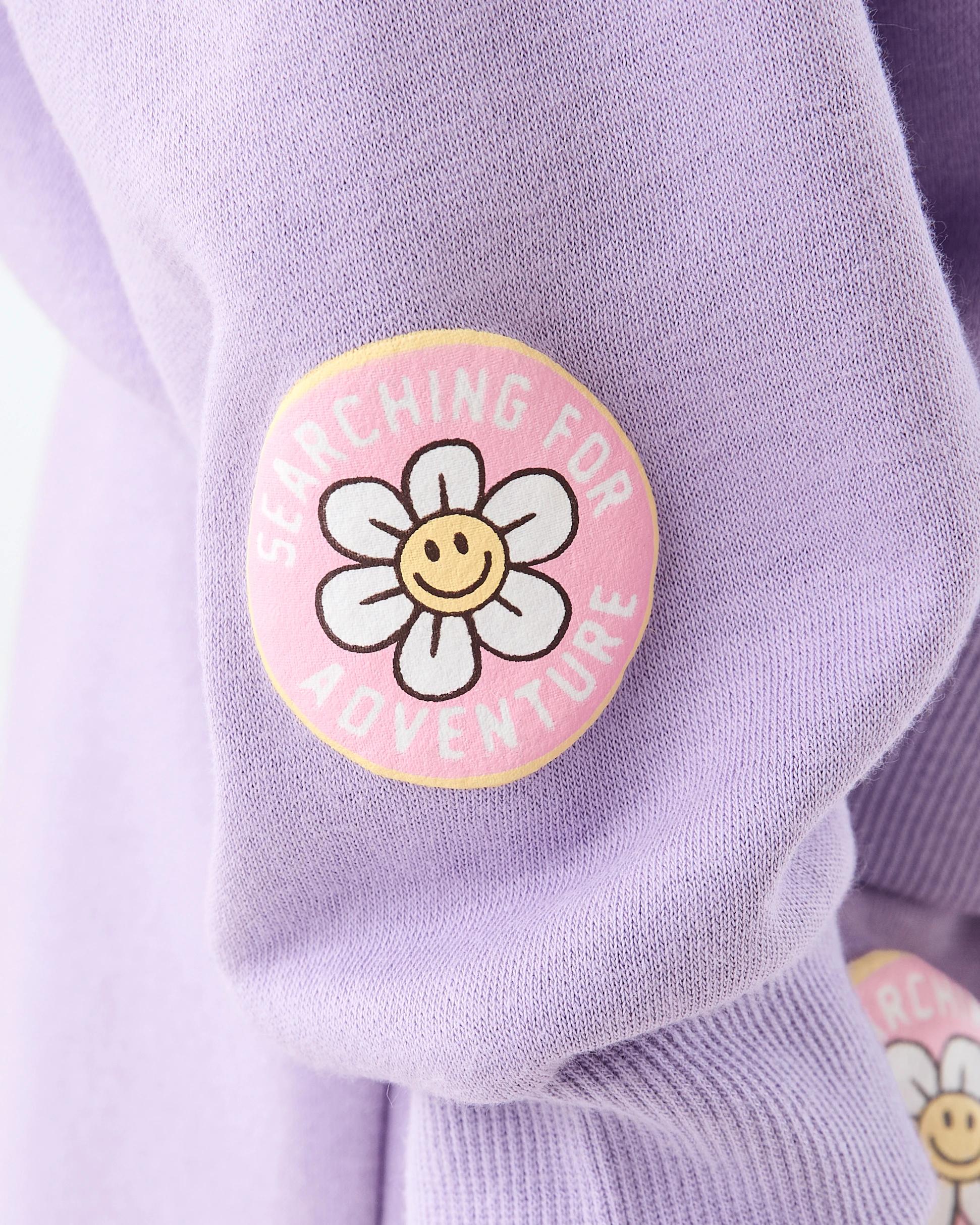 6 Print Crew Sweater Purp Icons, 6 of 8
