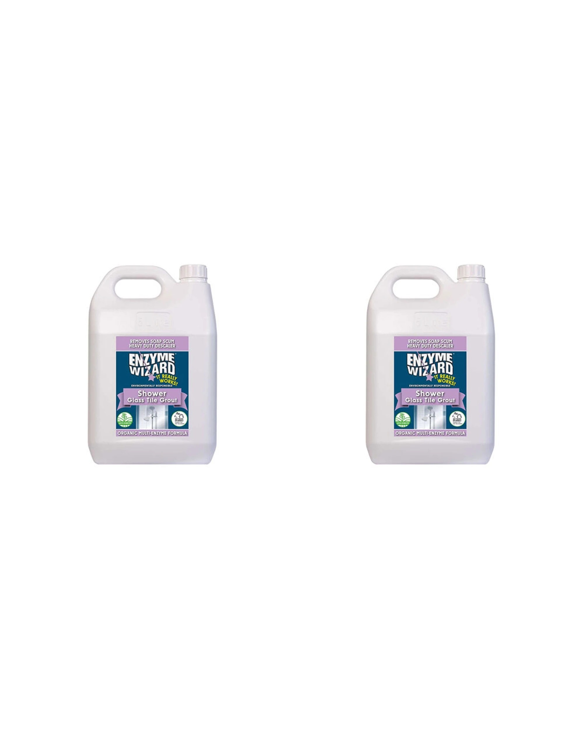 1 Enzyme Wizard 2PK Shower Glass Tile Grout Cleaner Organic 5L - Multi, 1 of 1