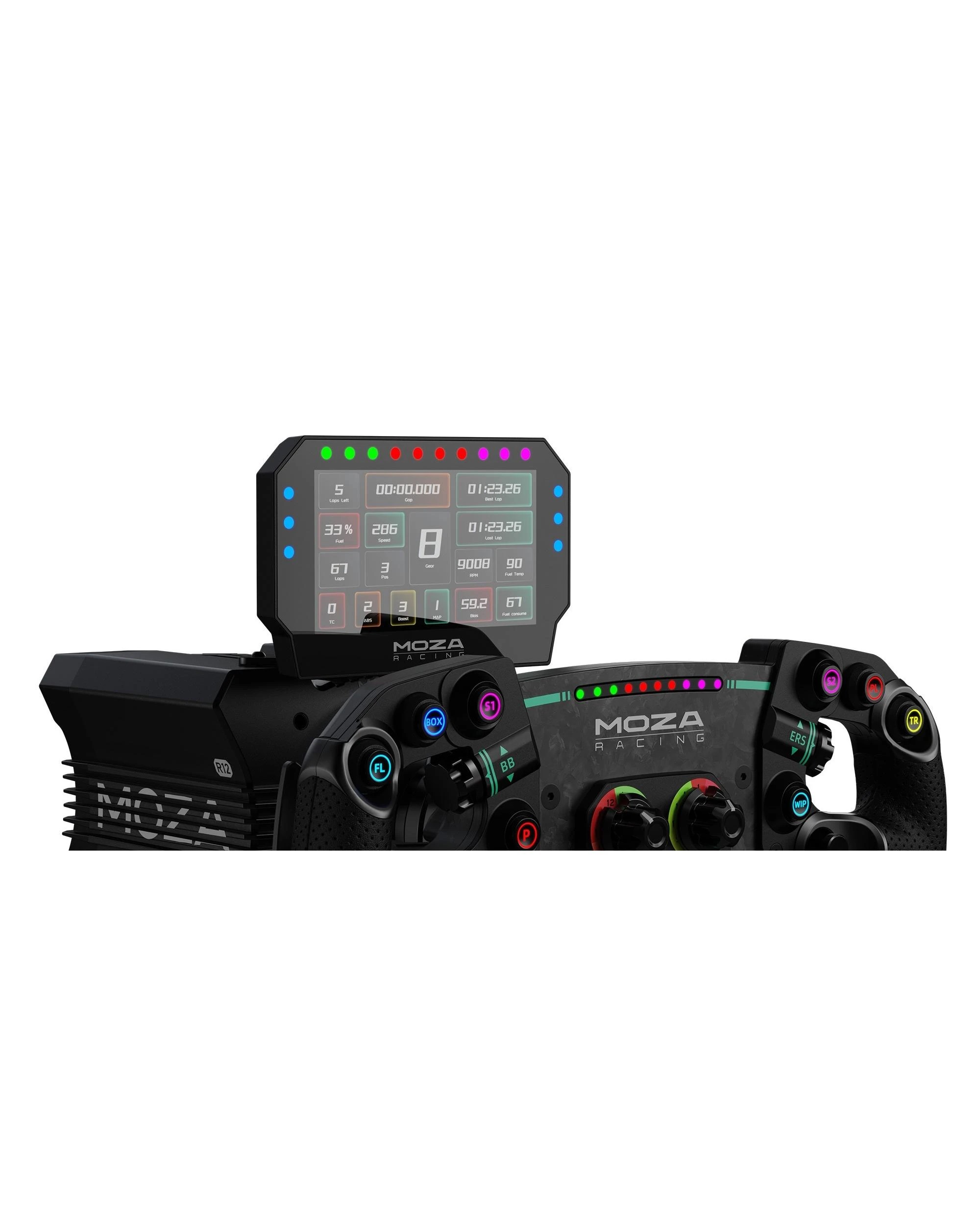 2 Moza Racing CM2 Racing Dash - Black, 2 of 8