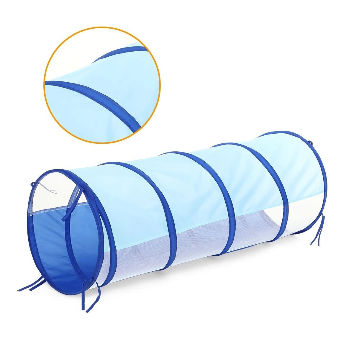 2 AUSWAY 3-In-1 Kids Play Tent House Baby Crawl Tunnel Ball Pit, 2 of 8