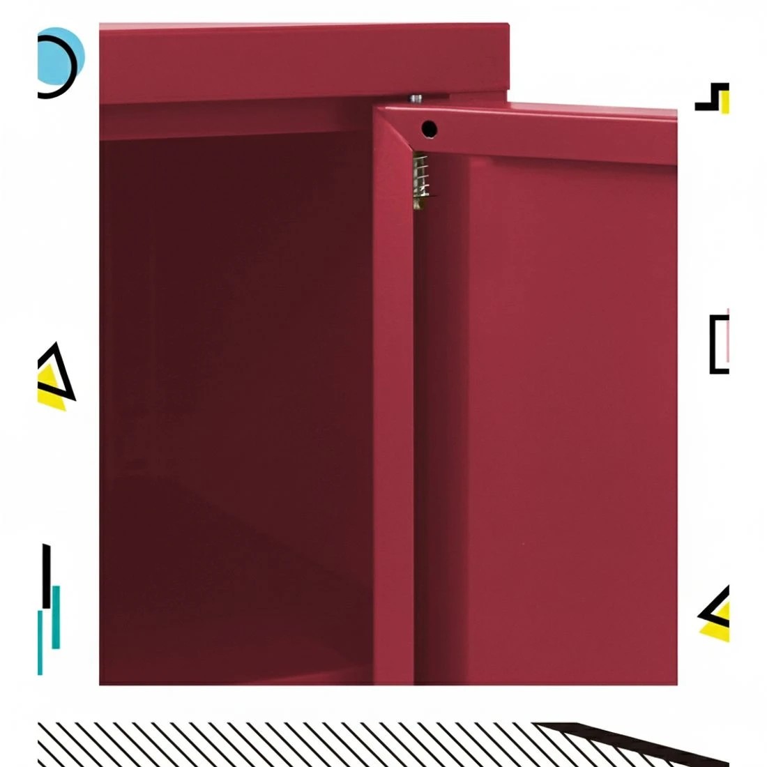 5 Artiss Buffet Sideboard Metal Cabinet - Pink, 5 of 7