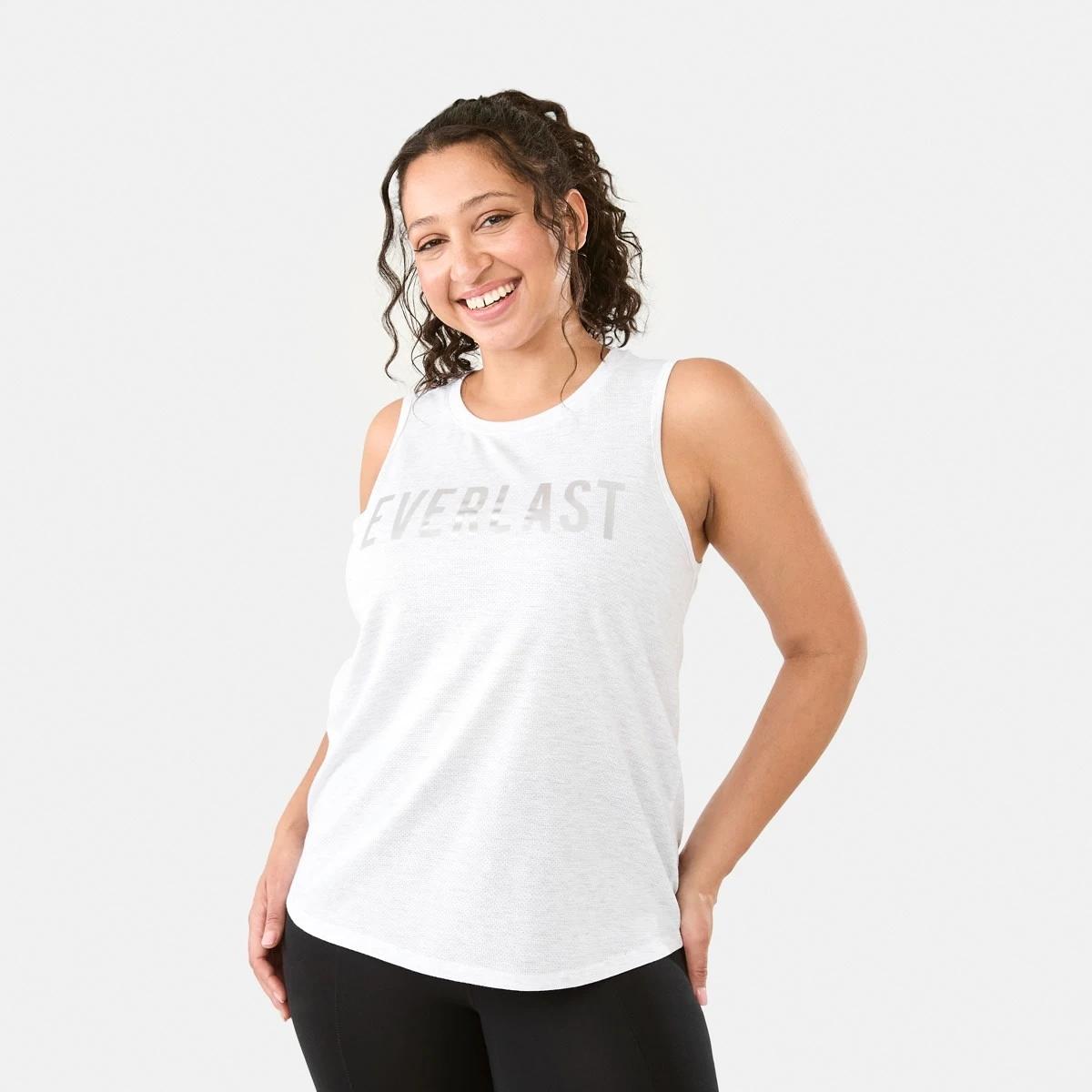 2 Everlast Womens Keyhole Tank EVERLAST BLOCK WHITE MARLE, 2 of 7