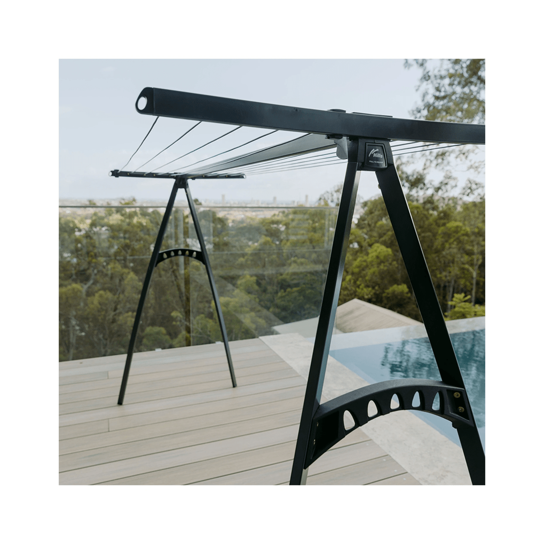 4 Hills Portable Indoor/outdoor 170mm Clothesline/clothes Horse Airer Monument
 - Grey, 4 of 4