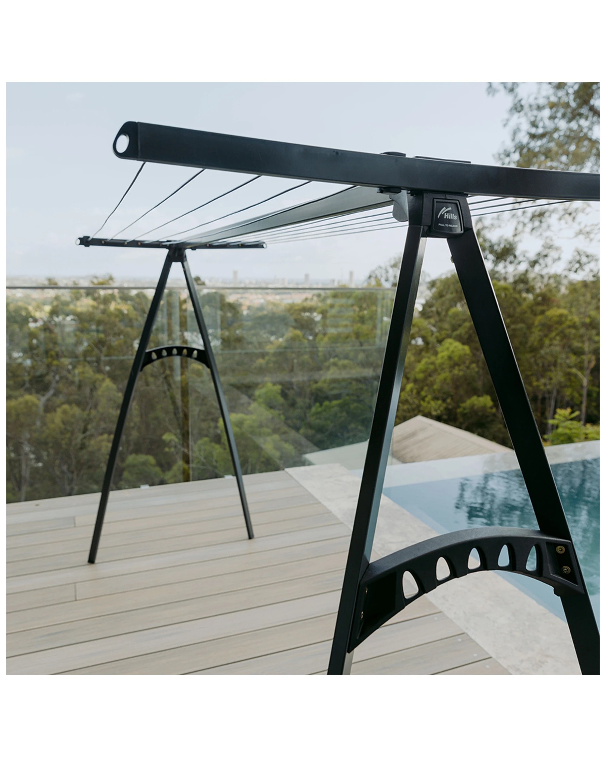 4 Hills Portable Indoor/outdoor 170mm Clothesline/clothes Horse Airer Monument
 - Grey, 4 of 4