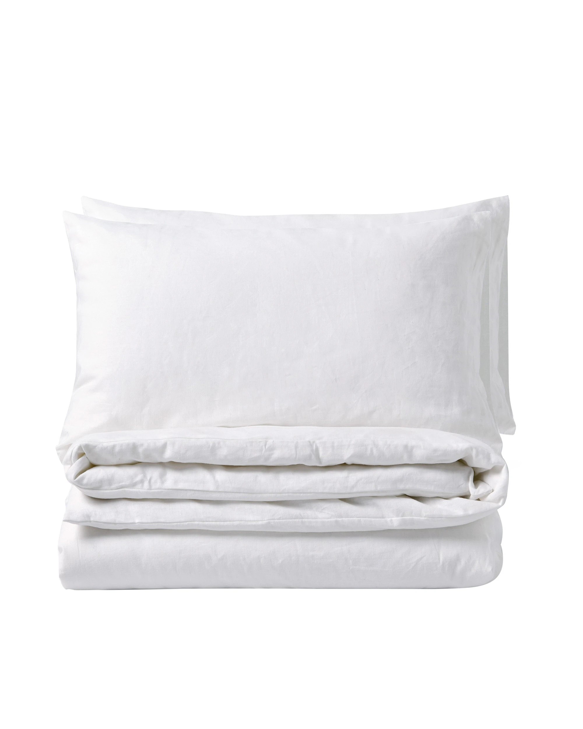 7 Dreamaker Linen Cotton Quilt Cover Set - Double Bed - White, 7 of 8