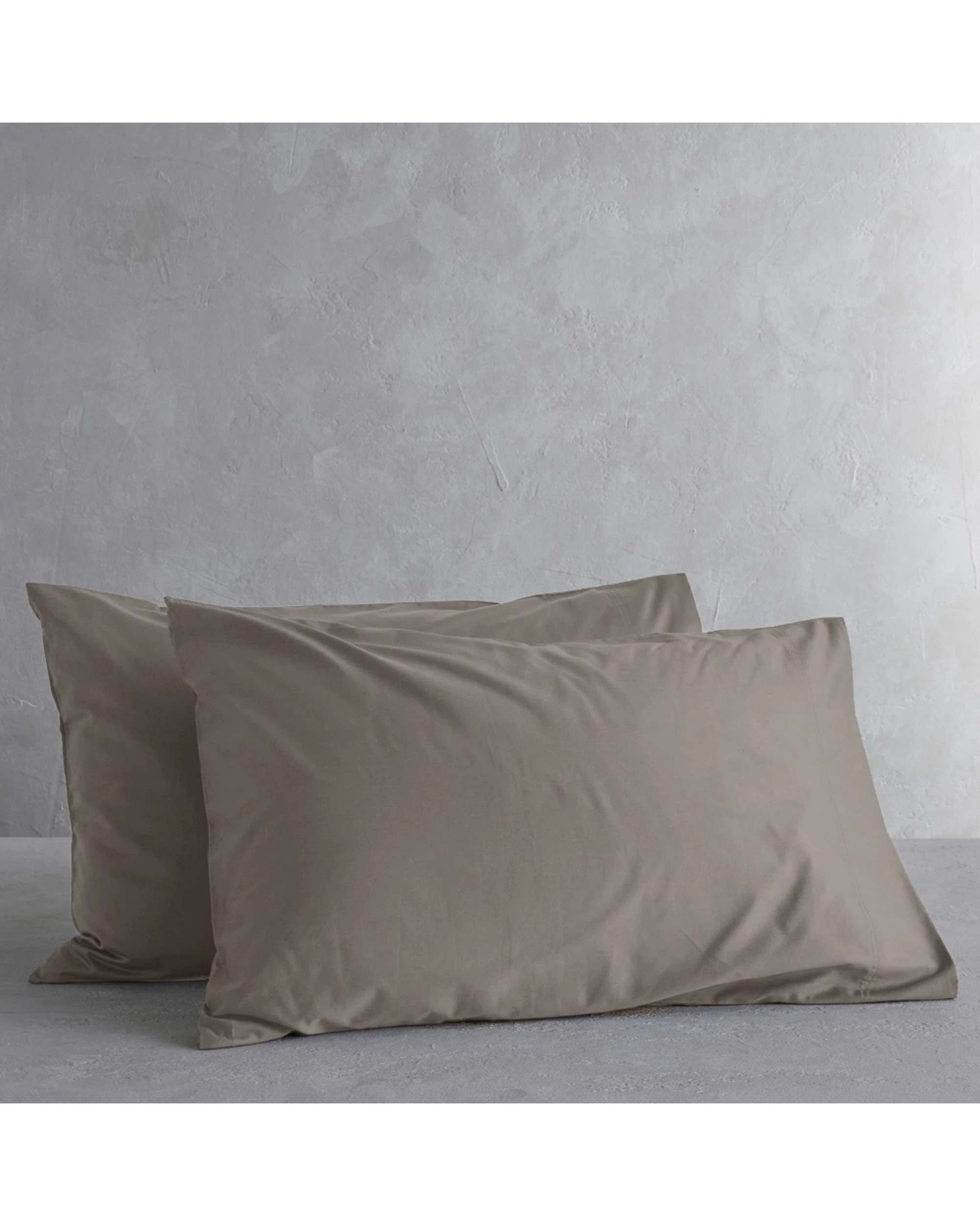 3 Bedding co 2pc Egyptian Cotton Pillow Case Set 1200TC European Simply Taupe - One Size - Beige, 3 of 4