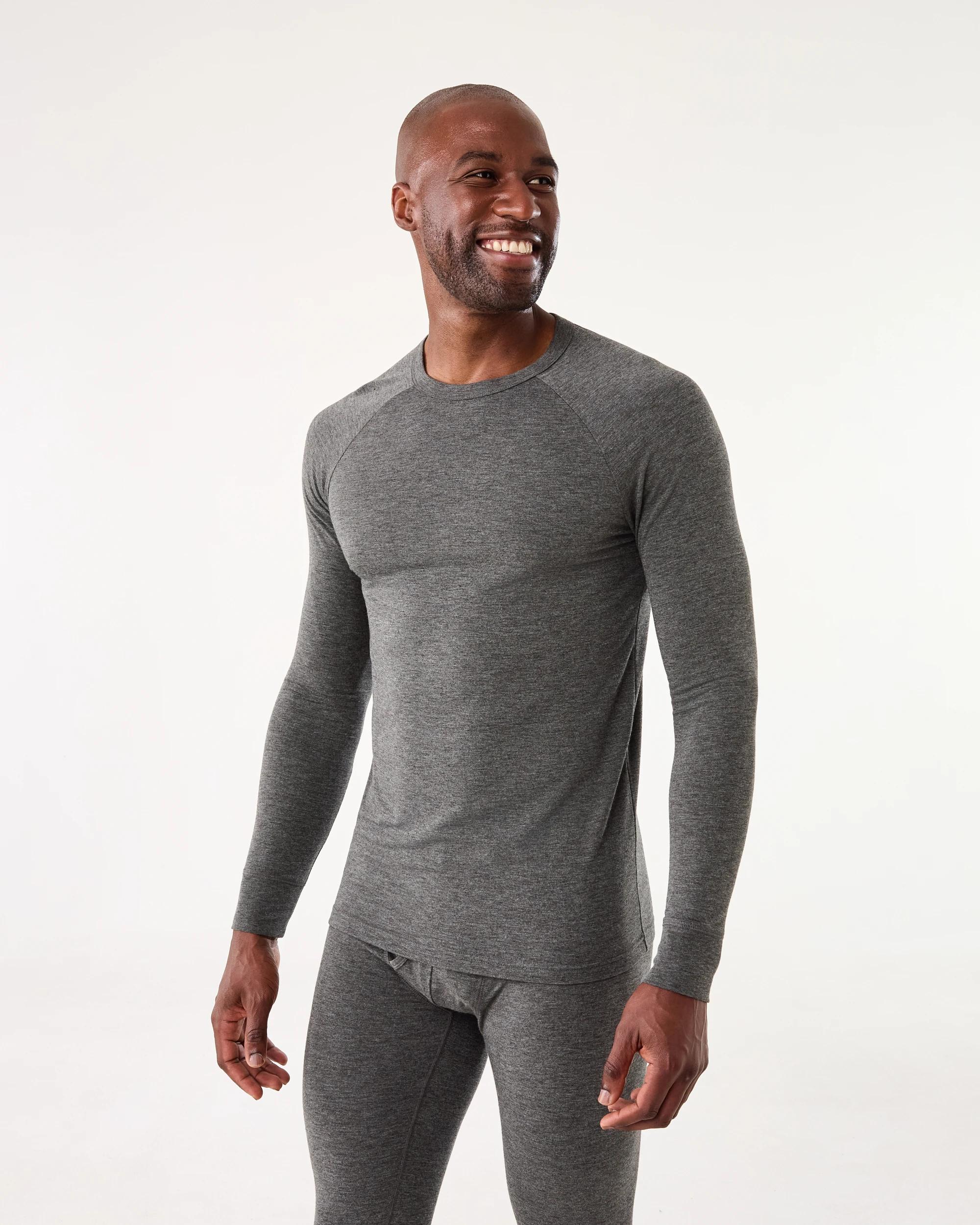 2 Long Sleeve Thermal Top Gry Chmrle, 2 of 4