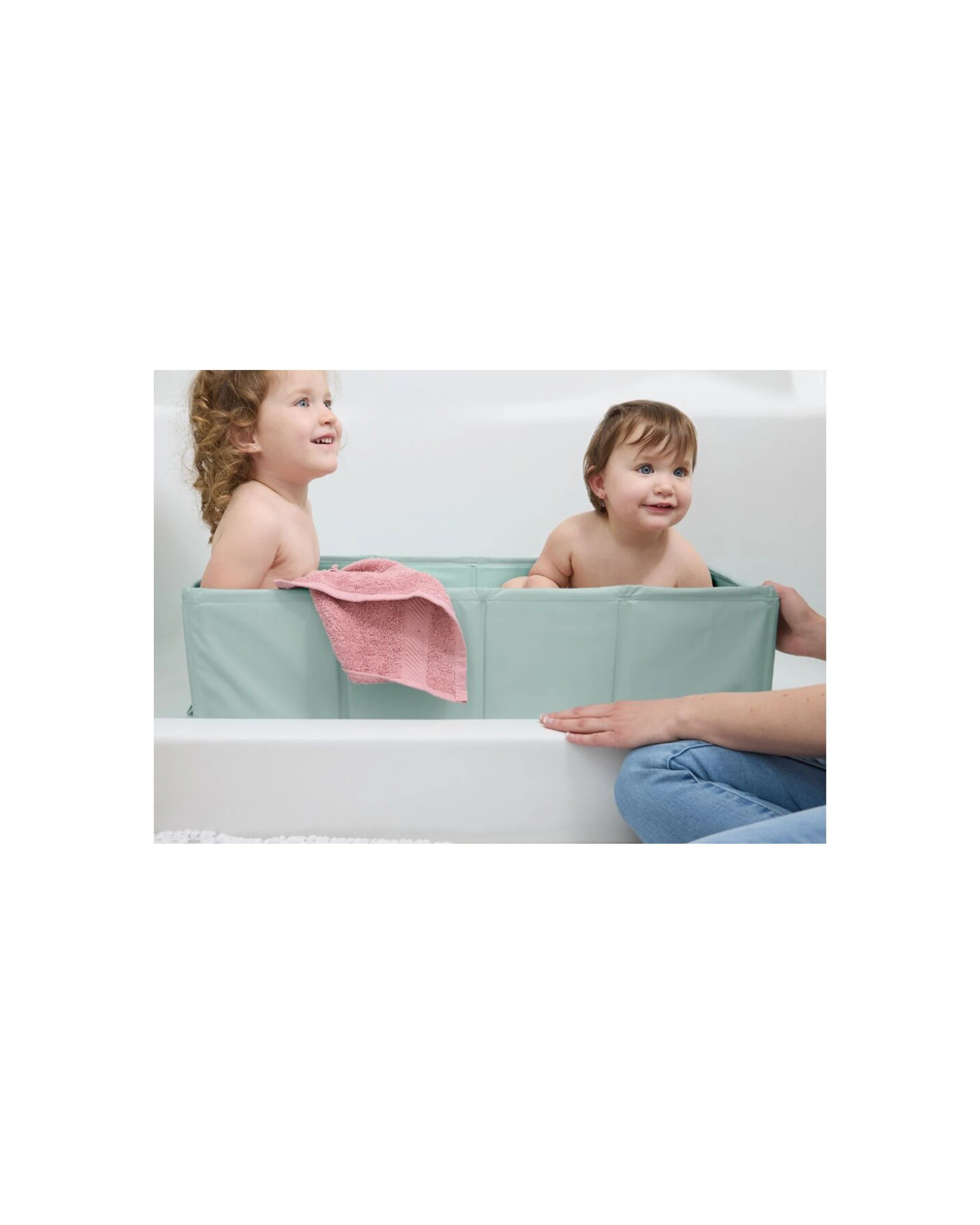 5 Ingenuity TuckAway Travel Tub Foldable Baby Bath 12 Months To 5 Years 21x39cm - Green, 5 of 7