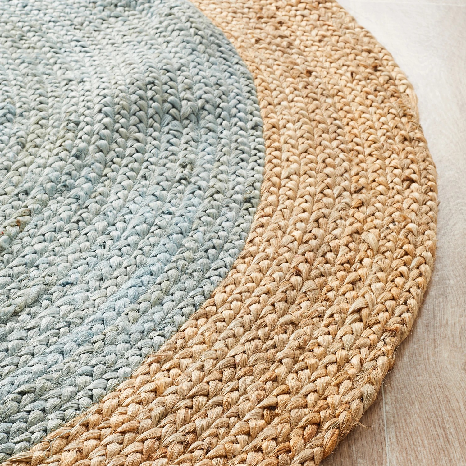 4 Common Ground Rugs Solace Polo 120x120cm - Small Round Handwoven Jute Rug - Silver, 4 of 6