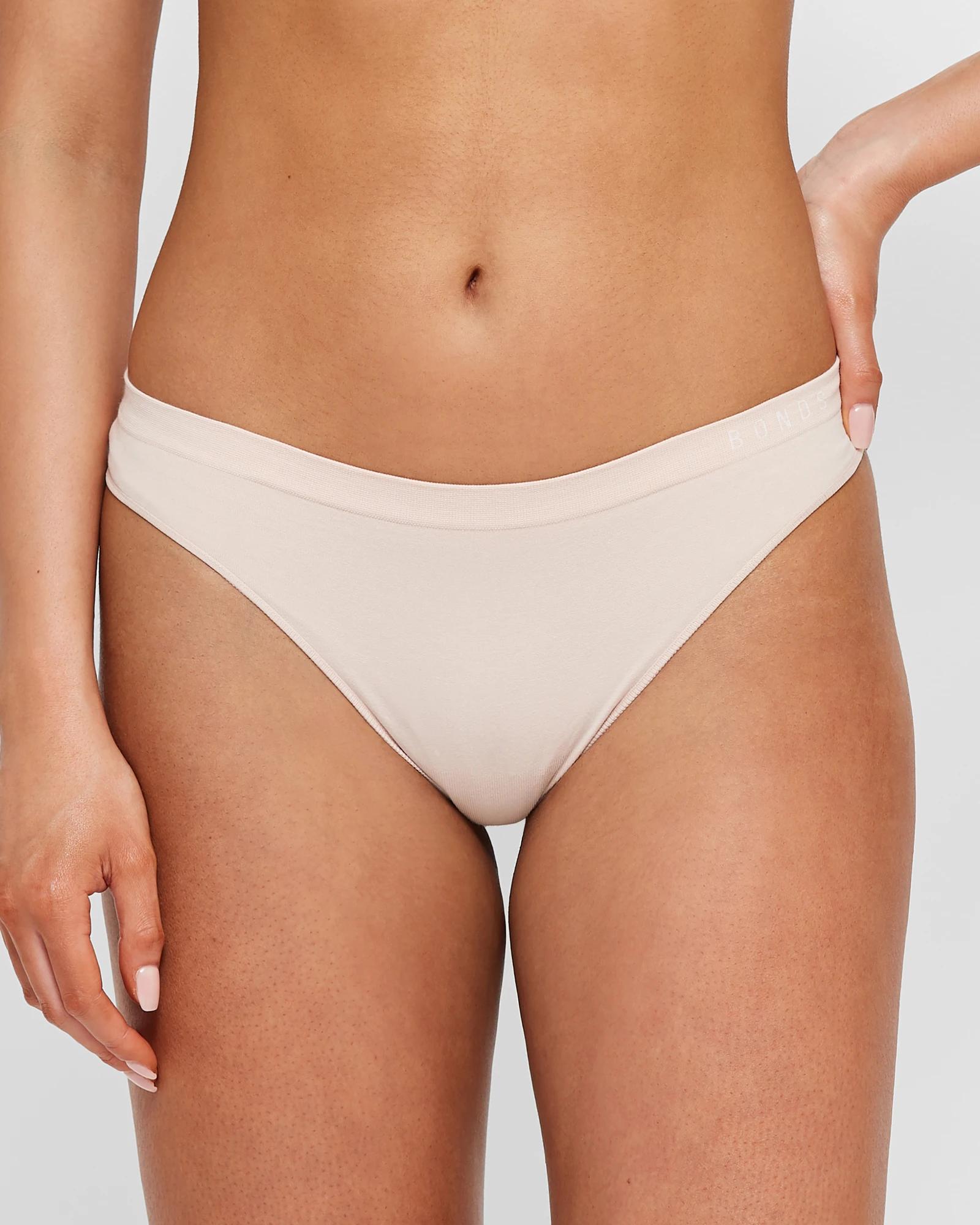 2 Women's Seamless G-string Briefs 2 Pack - Bonds NUDE, 2 of 3