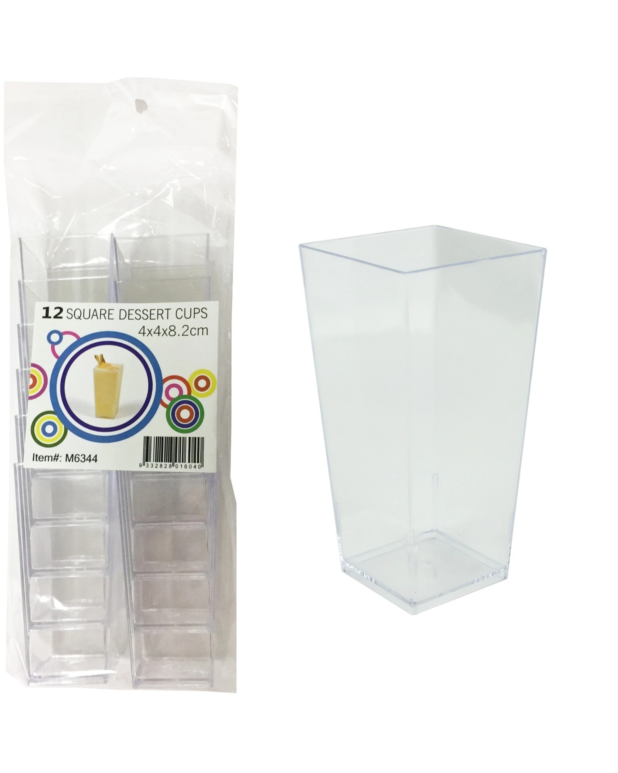 1 Magicpro Mini Square Dessert Cups 100ml Pack of 12, 1 of 2