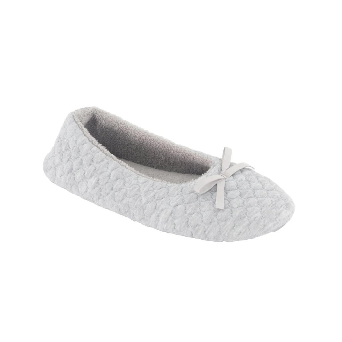 1 Quilted Ballet Slippers SOFT GREY MARLE, 1 of 3