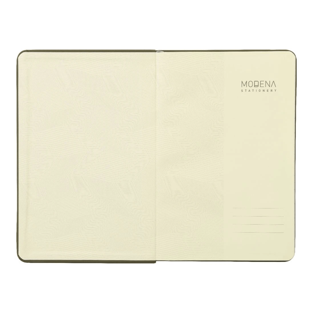 3 Modena A5 PU Ruled Notebook Olive, 3 of 5