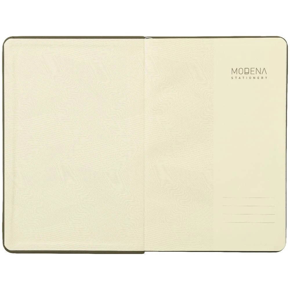 3 Modena A5 PU Ruled Notebook Olive, 3 of 5