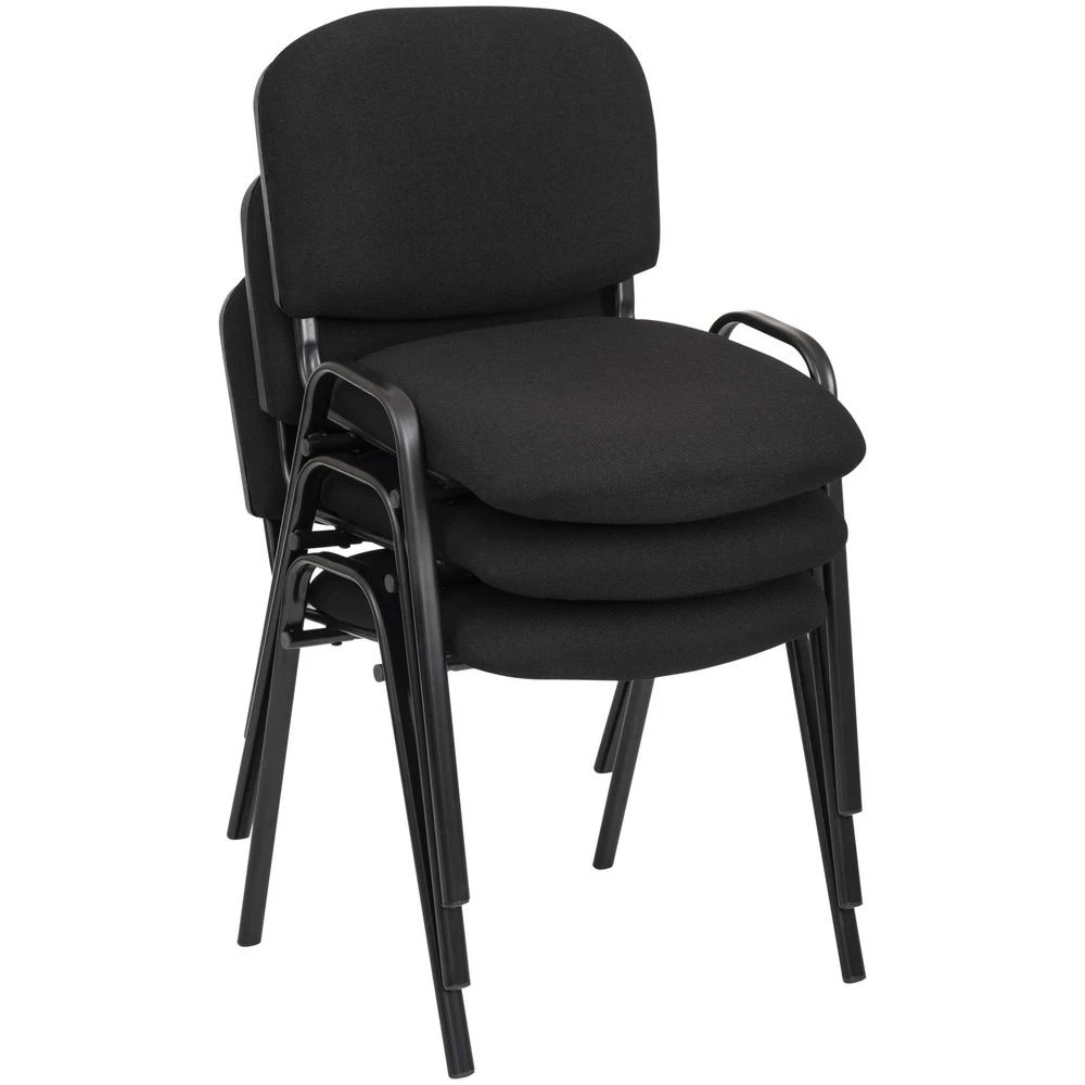 6 Windsor Visitor Chair Black Visitor Chairs and Stools, 6 of 8