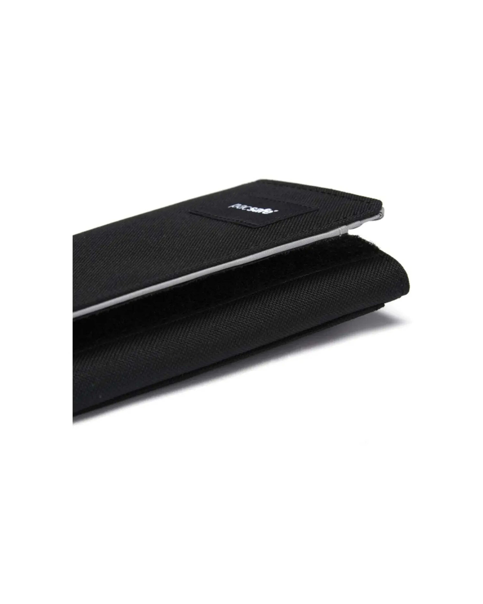 4 Pacsafe RFIDsafe Trifold Wallet RFID Blocking Recycled Slim Profile Jet - Black, 4 of 6