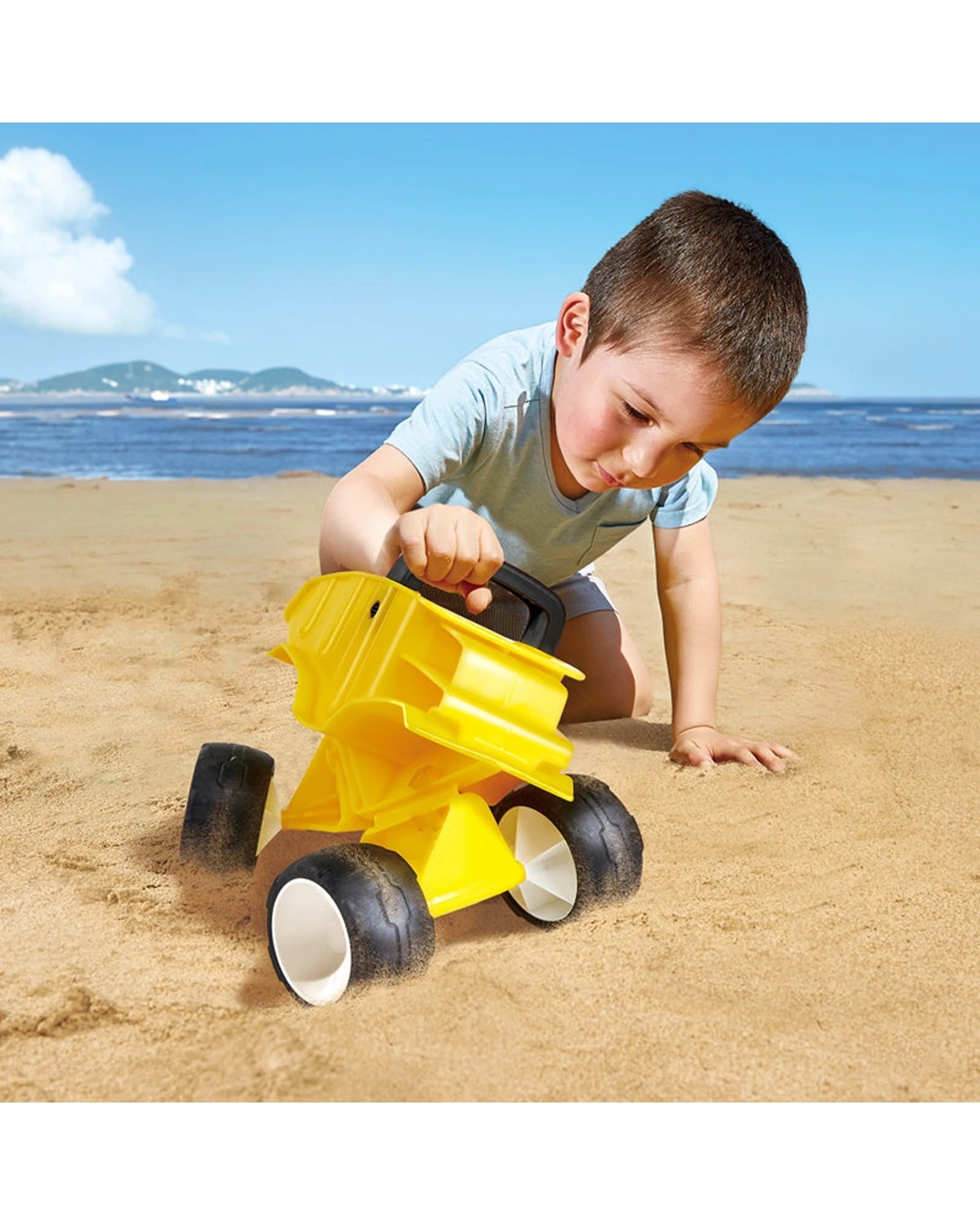3 Hape Dune Buggy Outdoor Vehicle Play Toy For Toddlers Kids Durable Toy - Yellow, 3 of 4