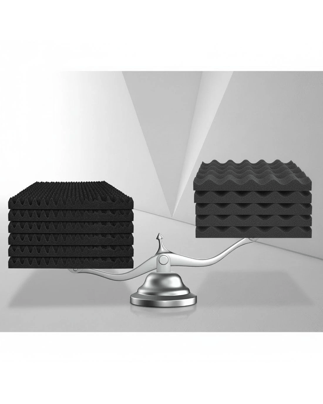 Alpha Acoustic Foam 60pcs 50x50x5cm Sound Absorption Proofing Panels ...