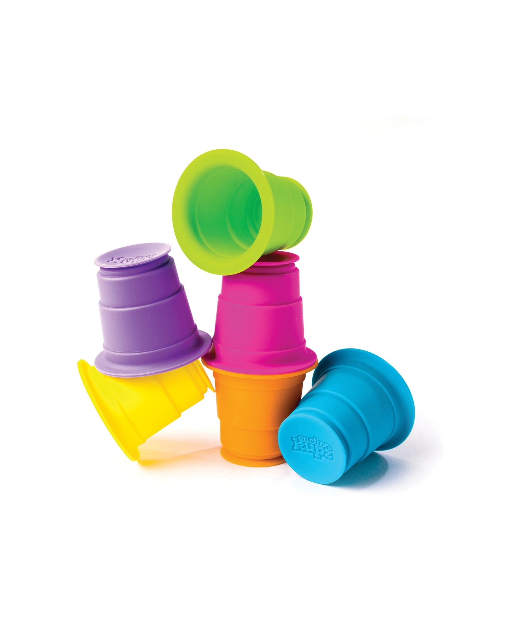 6 Fat Brain Toy Co Suction Kupz Set Of 6 Silicone Cups For Sensory Play - Multi, 6 of 8