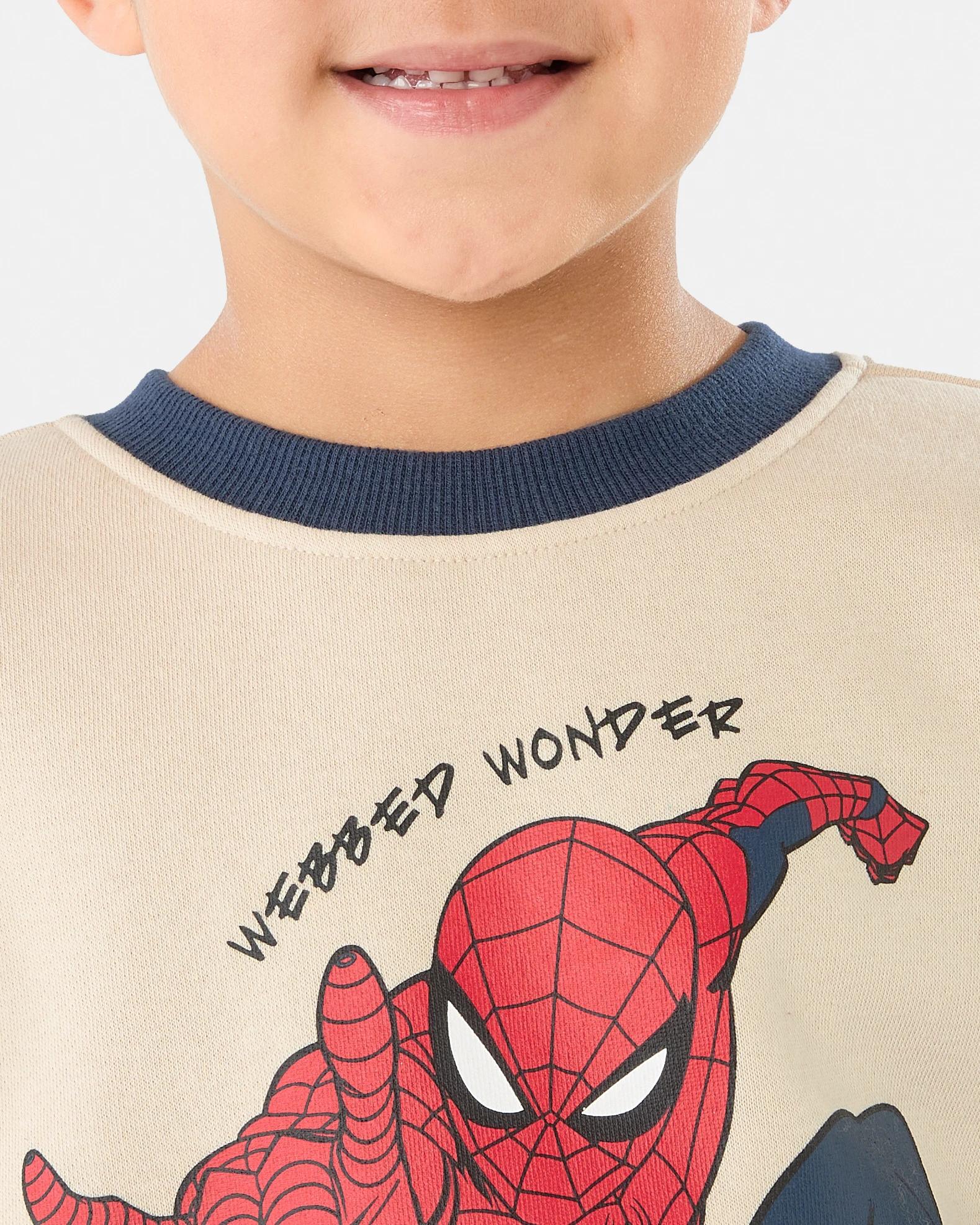 4 Spider-Man License Oversized Print Crew Neck Sweatshirt Spiderman, 4 of 8