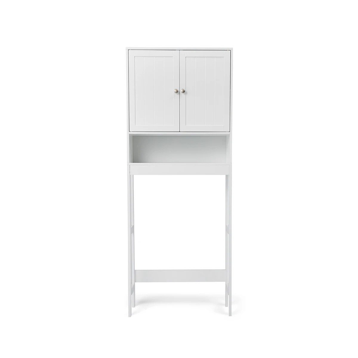 2 Over Toilet Panelled Shelf Unit, 2 of 8