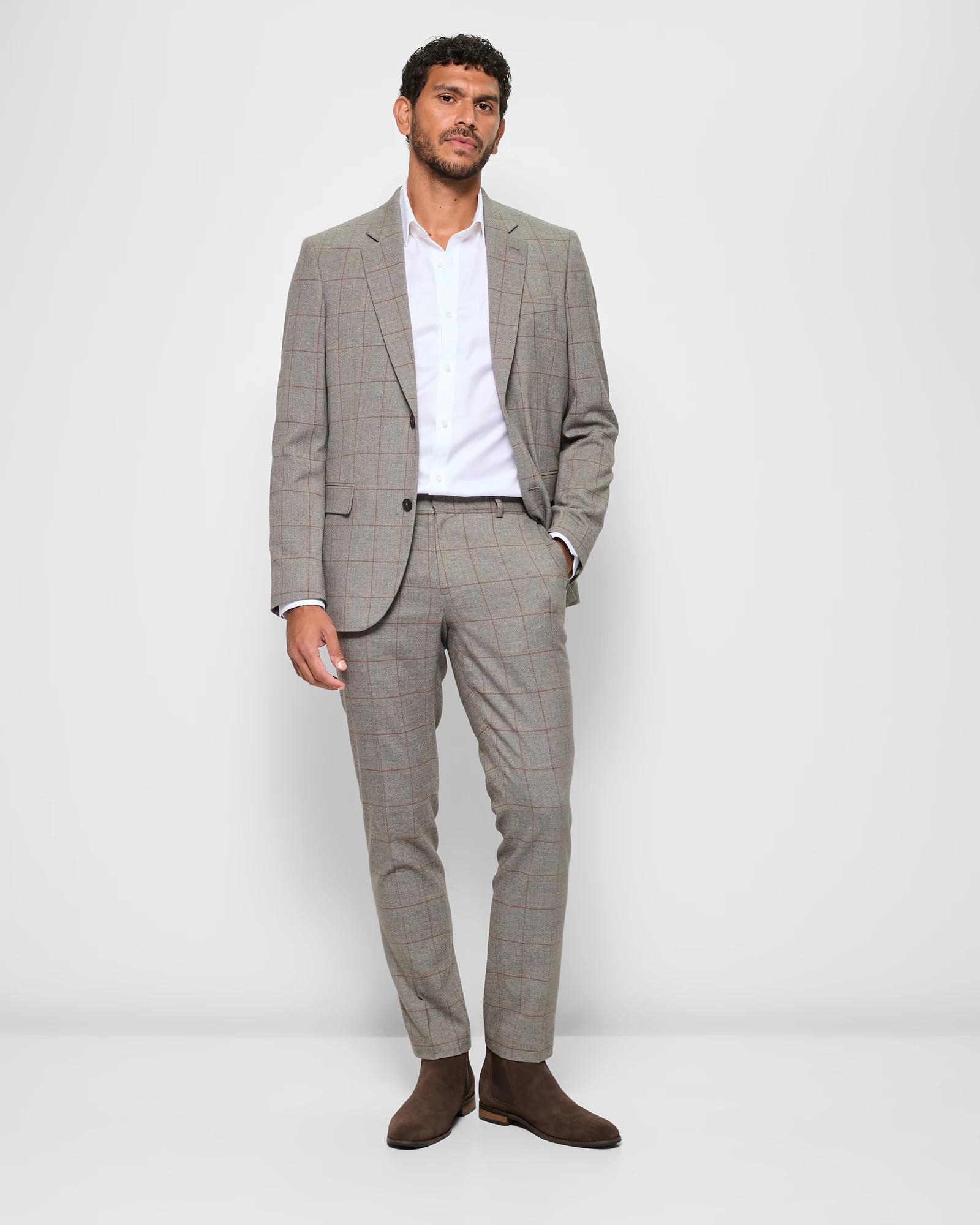 4 Tailored Heritage Check Suit Blazer - Preview CHARCOAL CHECK, 4 of 8