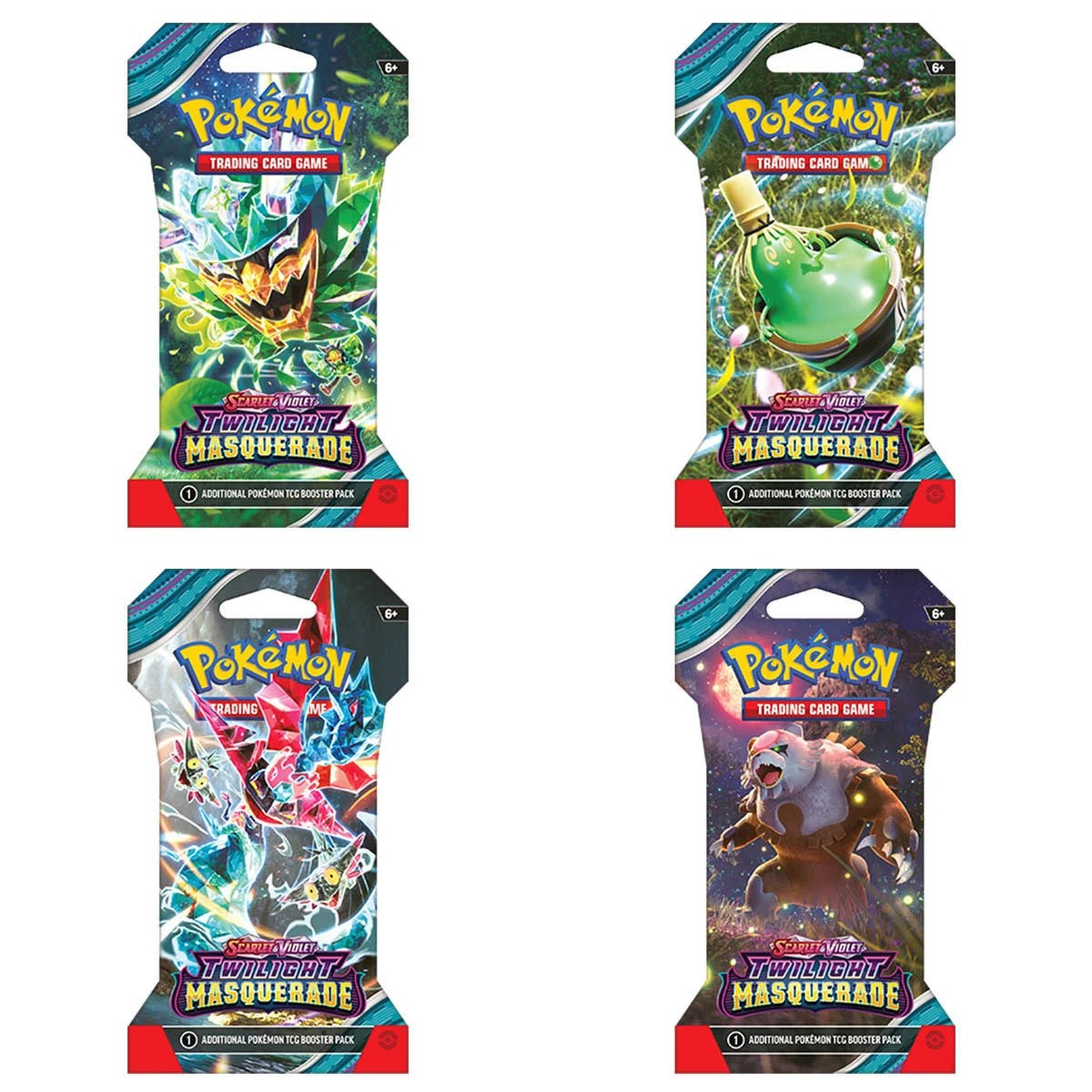 1 Pokemon Trading Card Game: Scarlet & Violet Twilight Masquerade Blister Pack - Assorted, 1 of 7