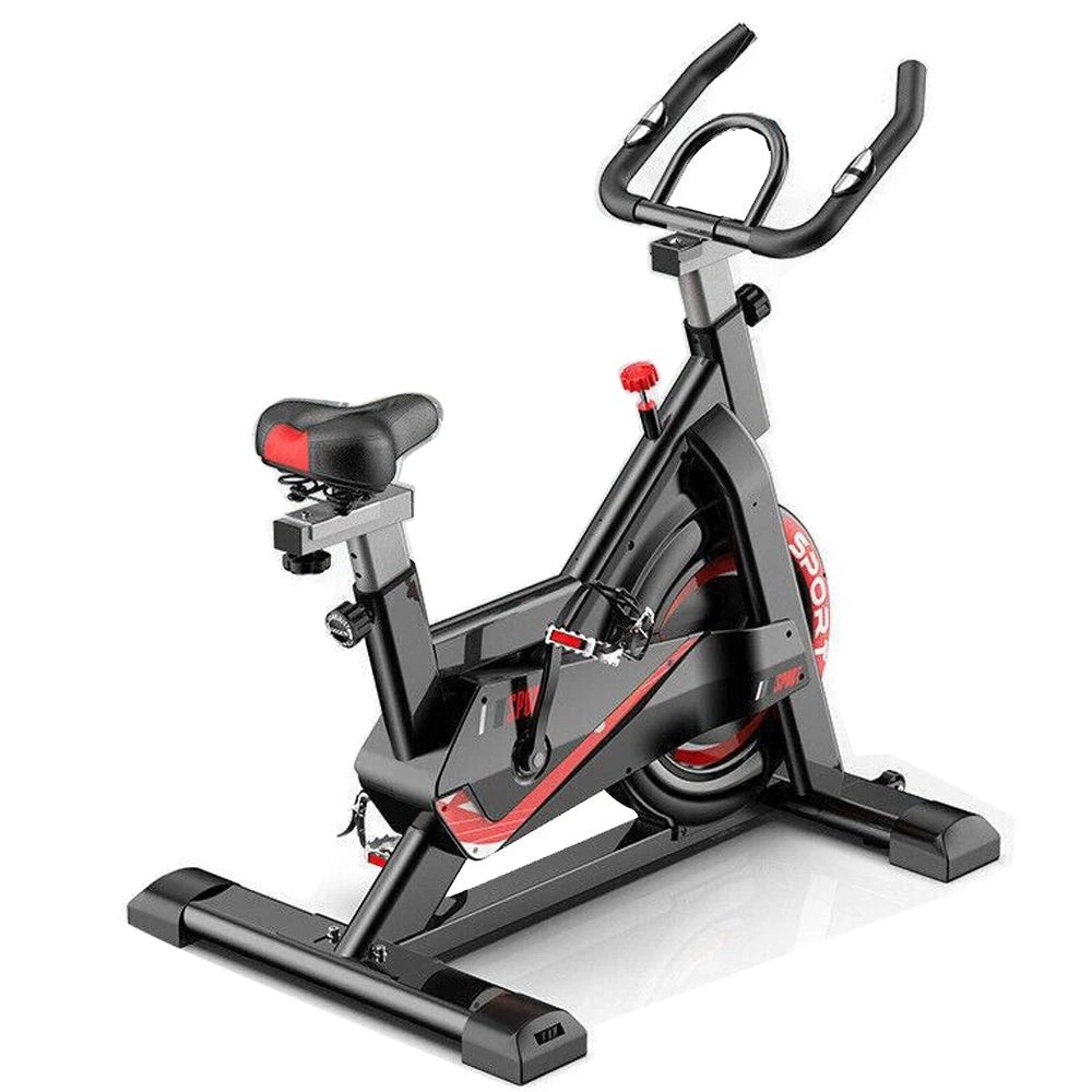 1 Fitness Master Exercise Spin Bike Home Gym Workout Equipment Cycling Bicycle Heart Rate Lcd Display, 1 of 9