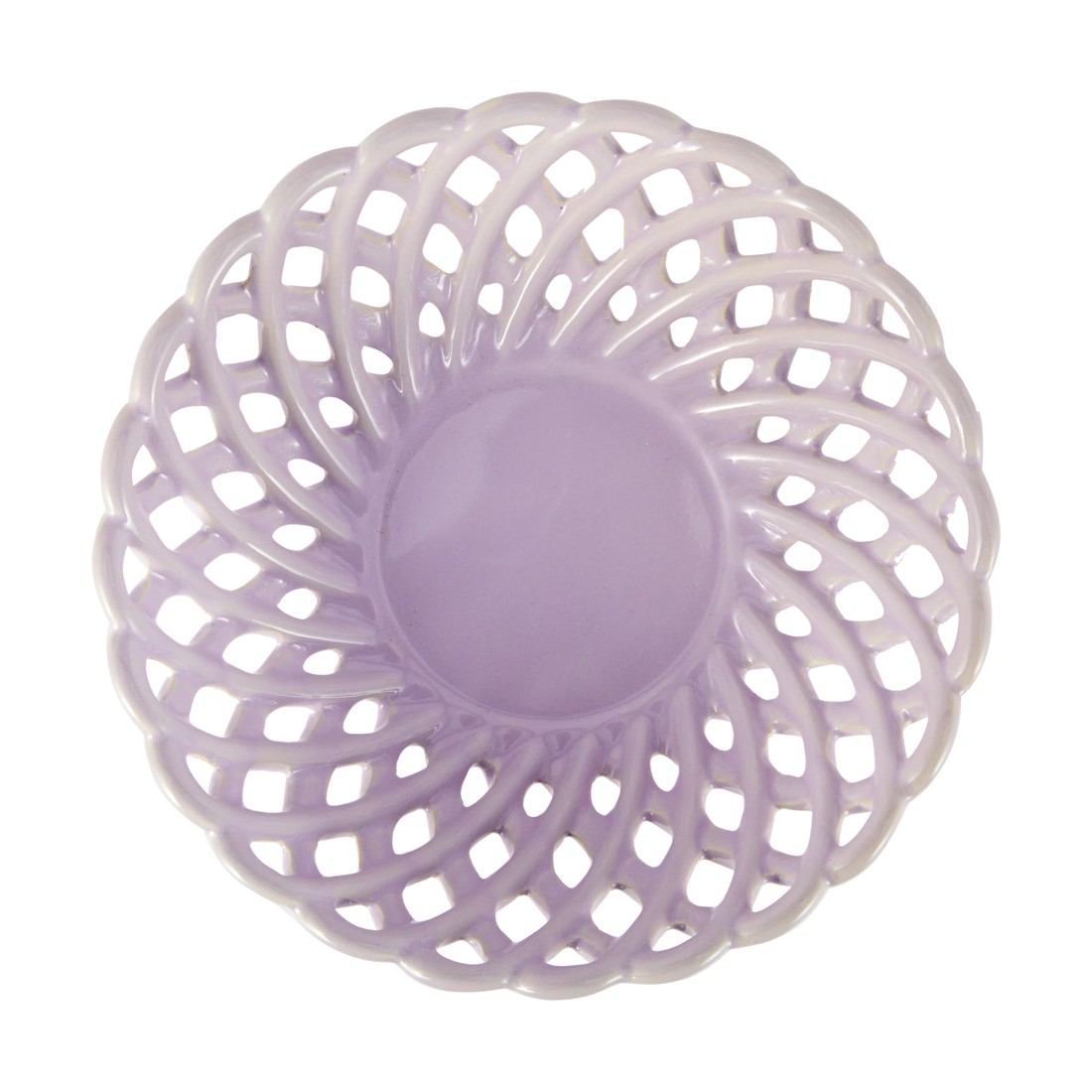 3 Lilac Ceramic Woven Bowl, 3 of 4