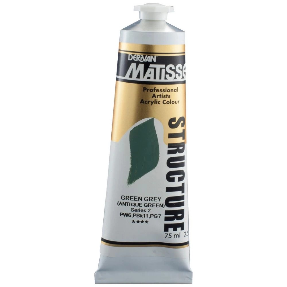 1 Derivan Matisse Structure Paint 75mL Green Grey Light S2, 1 of 2