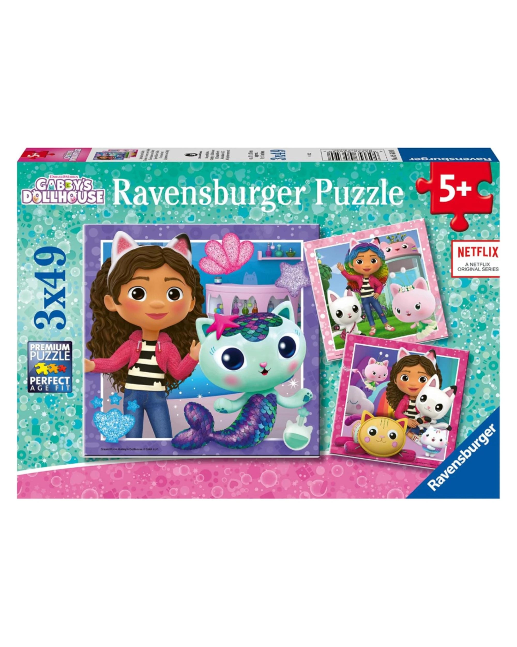 1 Ravensburger Gabby's Dollhouse 3 x 49 Piece Jigsaw Puzzle, 1 of 1