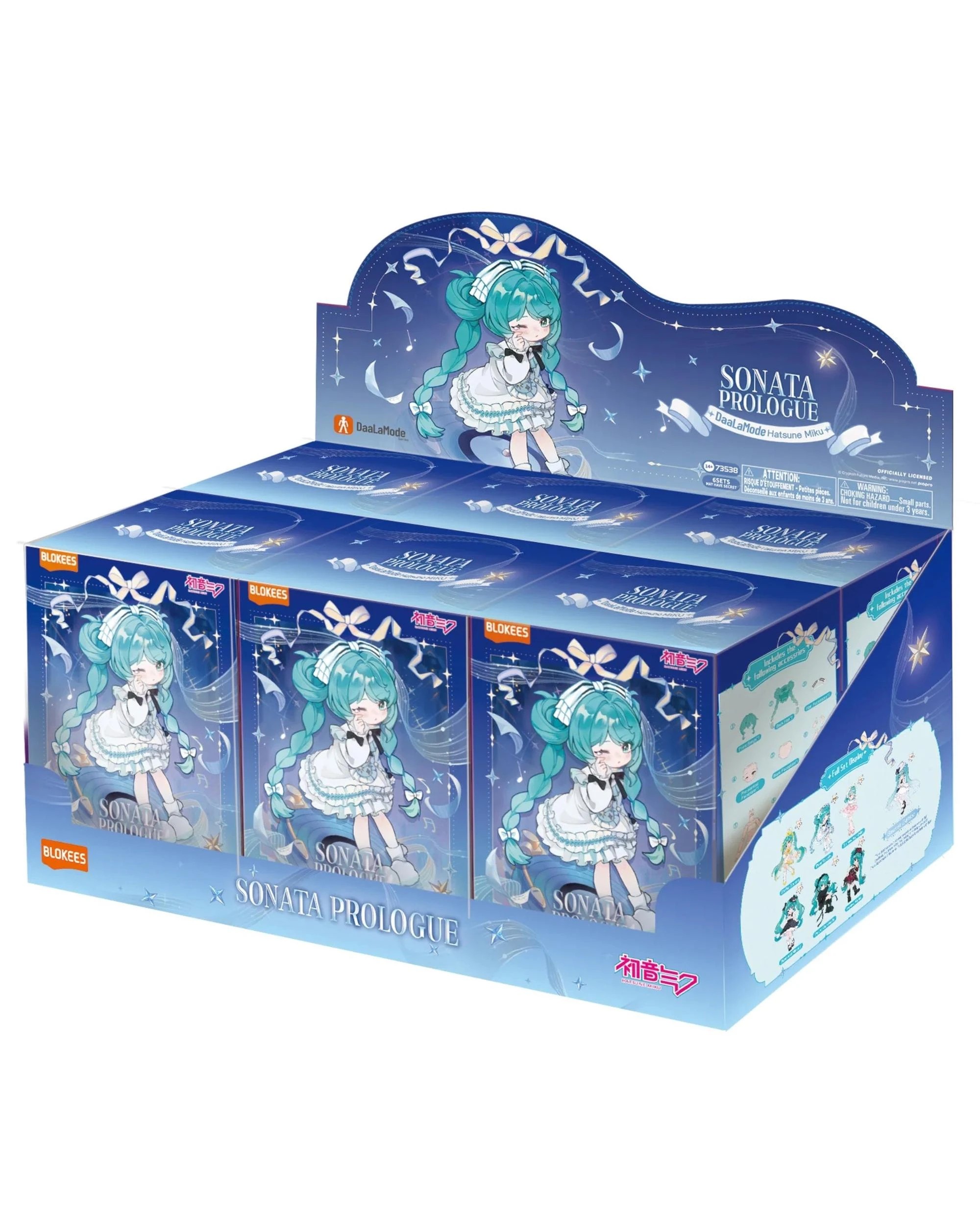 1 Blokees Hatsune Miku DaaLaMode Series Sonata Prologue Blind Box Full Case of 6, 1 of 10