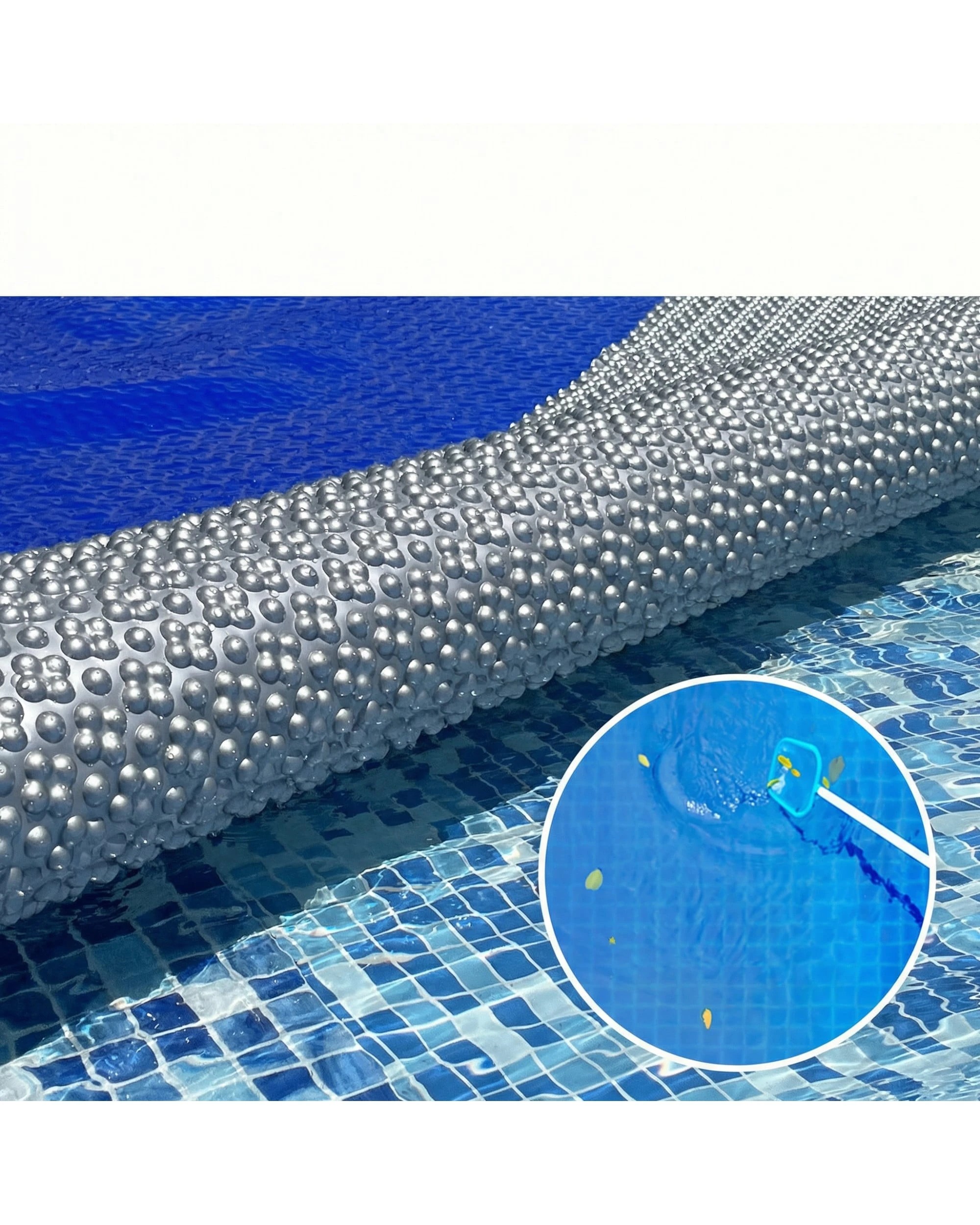 1 HydroActive 11m x 6.2m QuadCell Swimming Pool Cover 500 Micron - Grey, 1 of 7