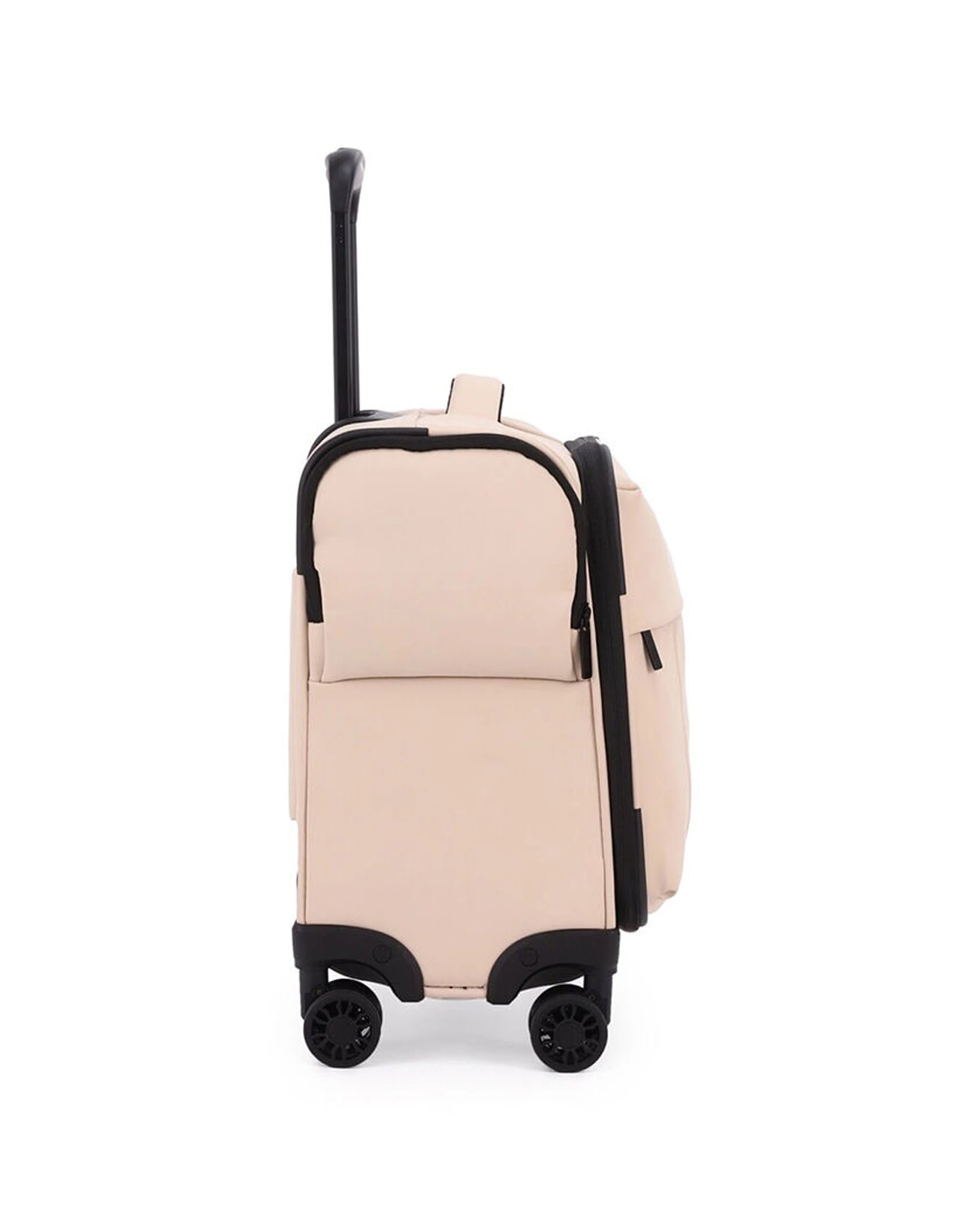 4 Kate Hill Willow Travel Luggage Mini Carry-On Bag Suitcase Lightweight - Beige, 4 of 8