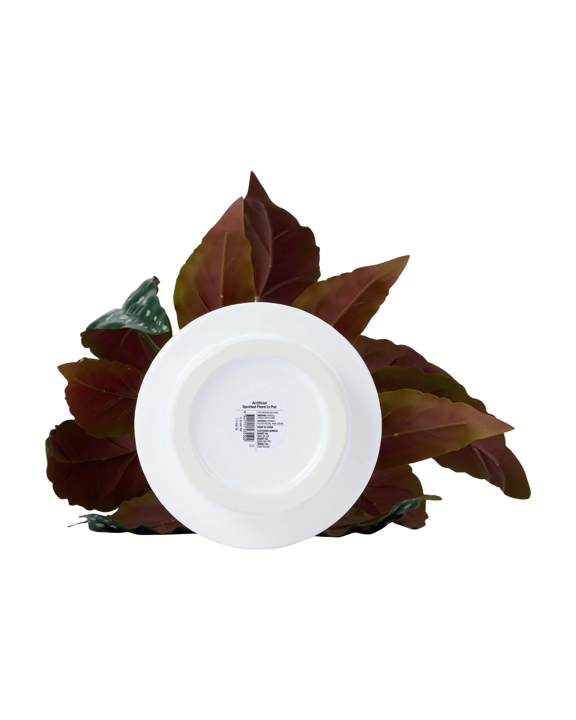 3 Artificial Spotted Plant in Pot, 3 of 3