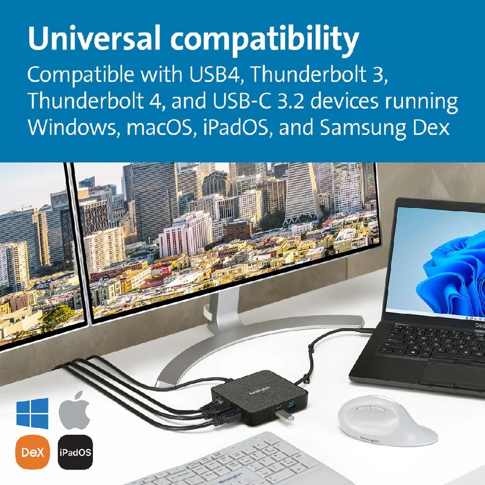 6 Kensington MD120U4 USB4 Portable Docking Station, 6 of 8