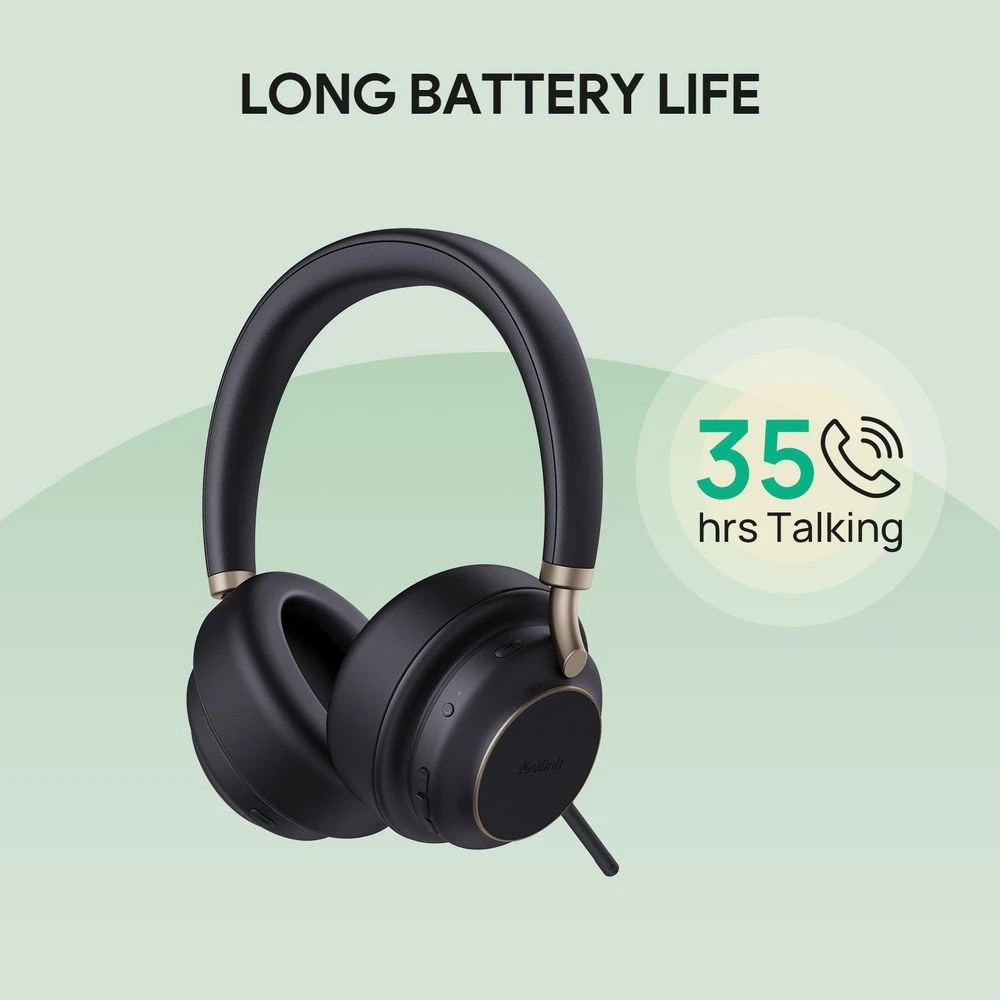 5 Yealink BH76 Plus Bluetooth Overear Headset Black, 5 of 7