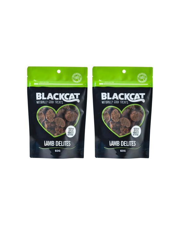 Blackcat Lamb Delites Cat Treats 2 Pack Soft Chewy High Protein - Brown