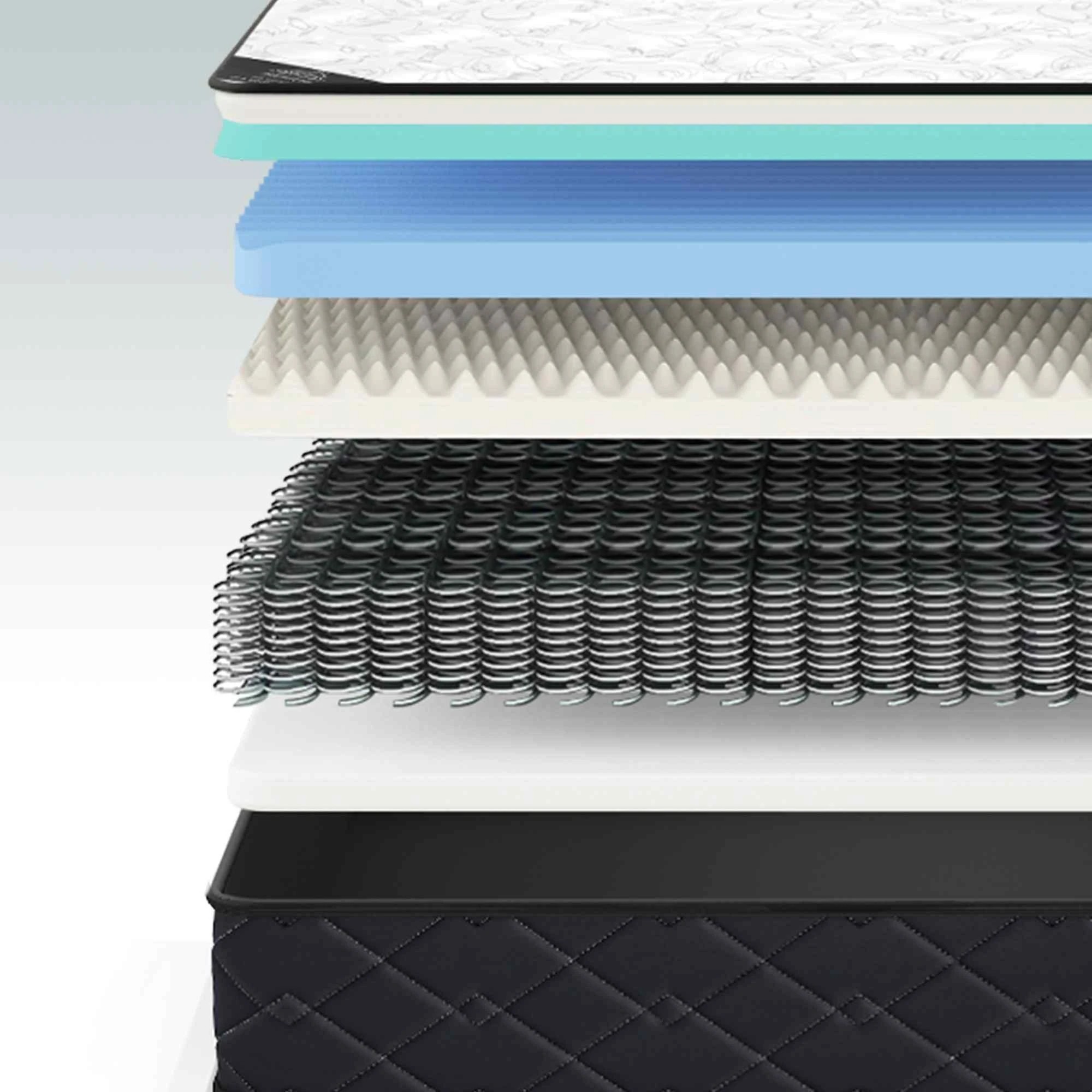 8 Alfordson 16cm Mattress Tight Top Spring Foam Medium Firm - King Bed, 8 of 10