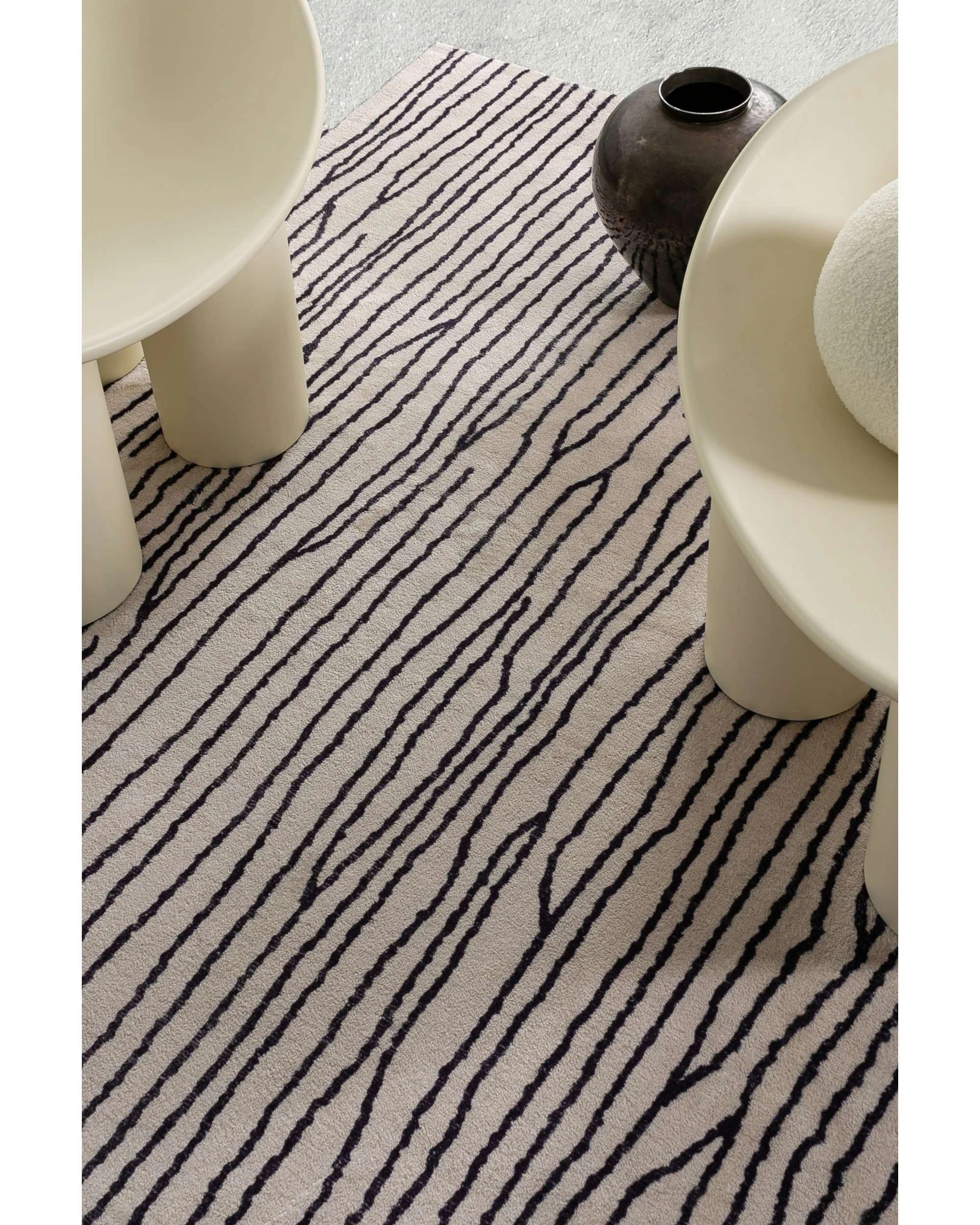 3 Loopsie Wana Stripe Washable Rug-230cm x 160cm - Beige, 3 of 6