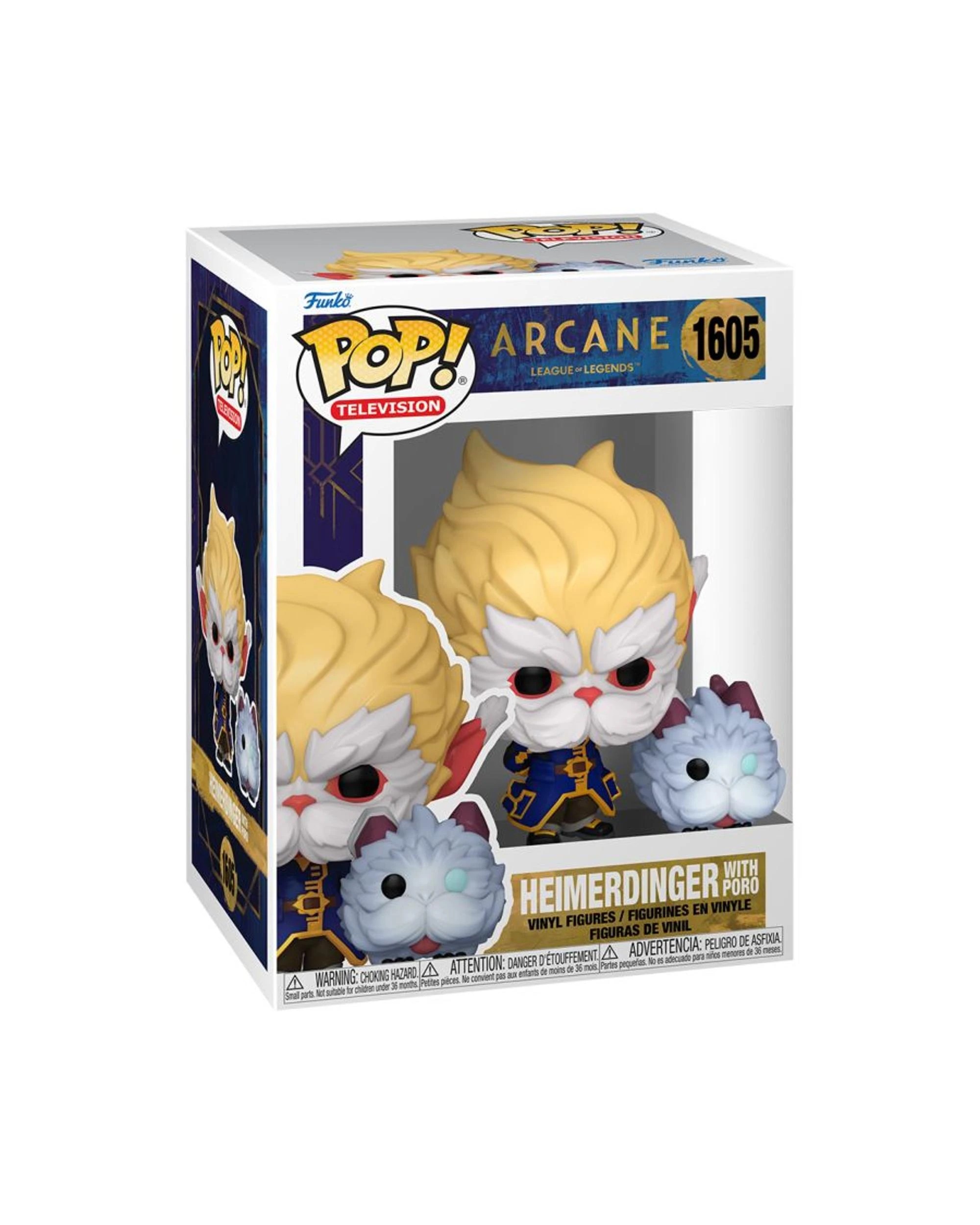 3 Arcane League of Legends Heimerdinger with Poro Funko POP! Vinyl, 3 of 4