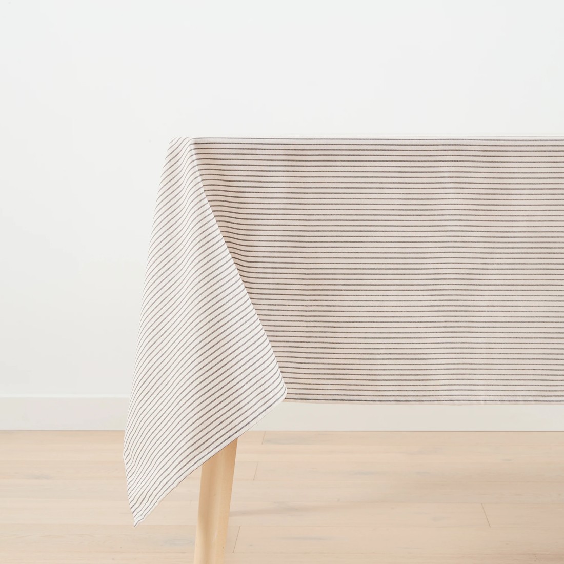 3 Stripe Tablecloth - Charcoal, 3 of 5