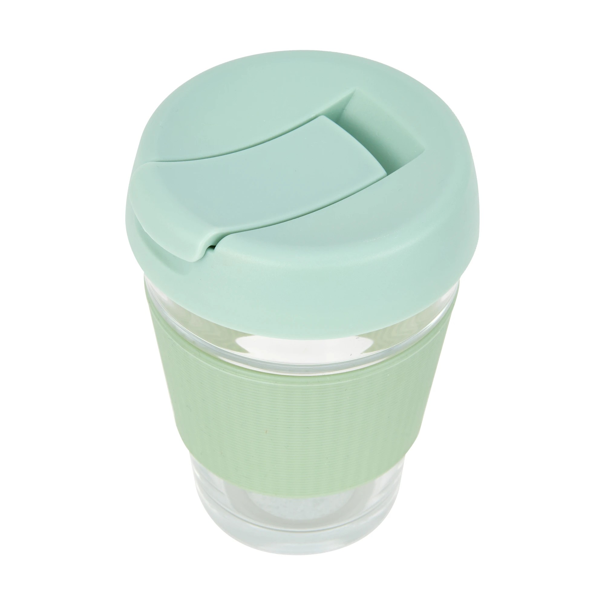 1 350ml Sage Glass Reusable Travel Cup, 1 of 5