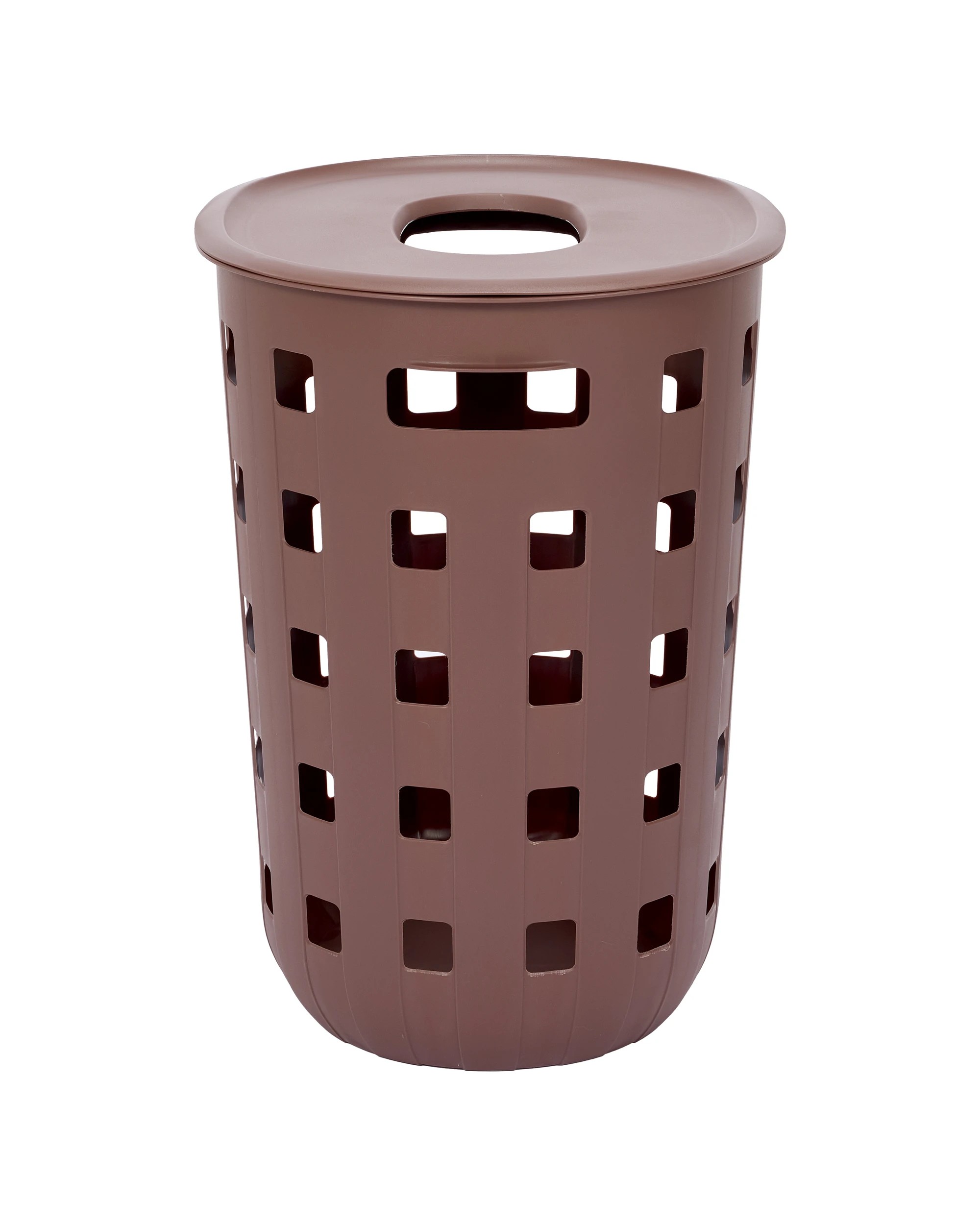 3 80L Trellis Laundry Hamper - Chocolate, 3 of 6