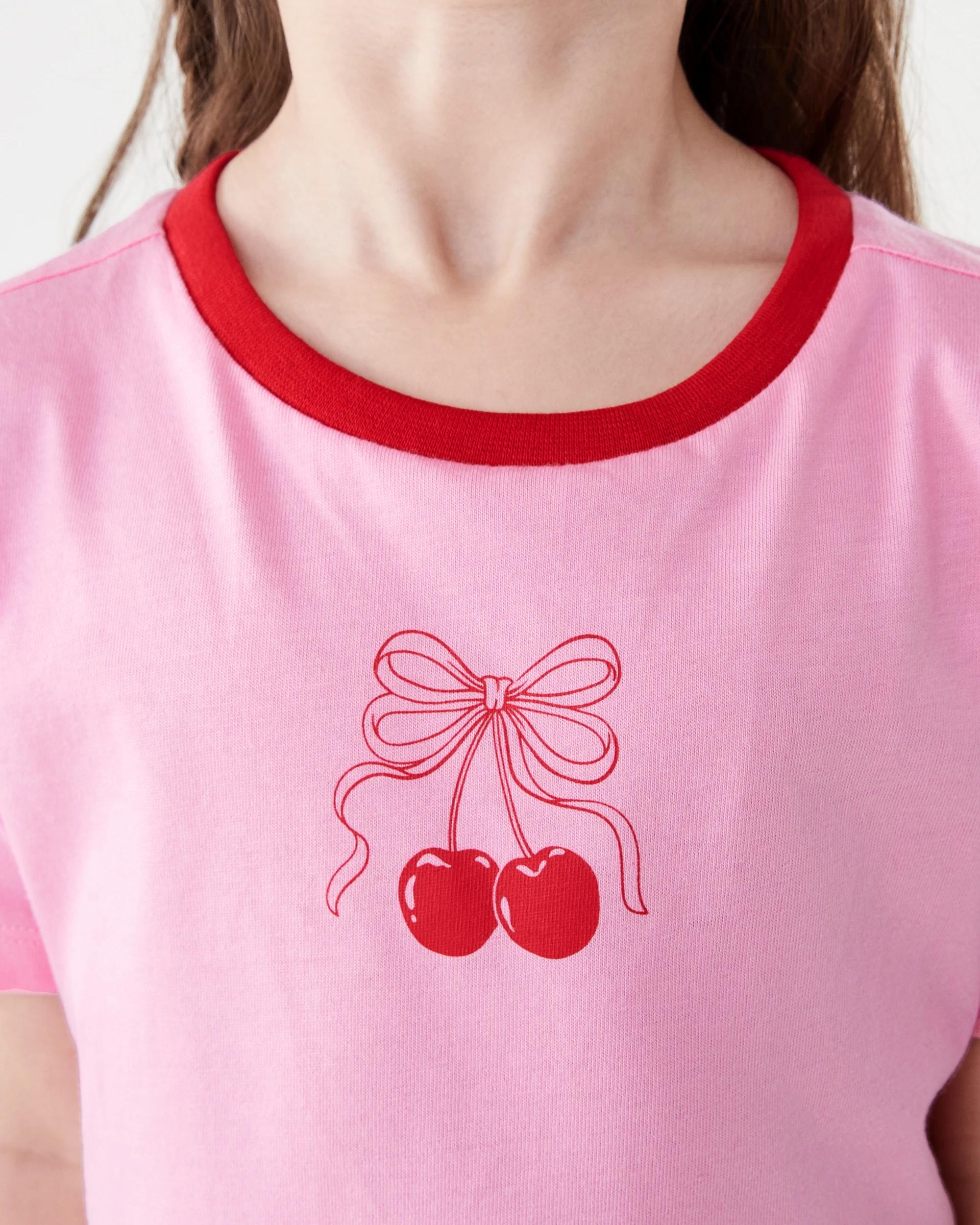4 Printed T-shirt Pnk Cherry, 4 of 7