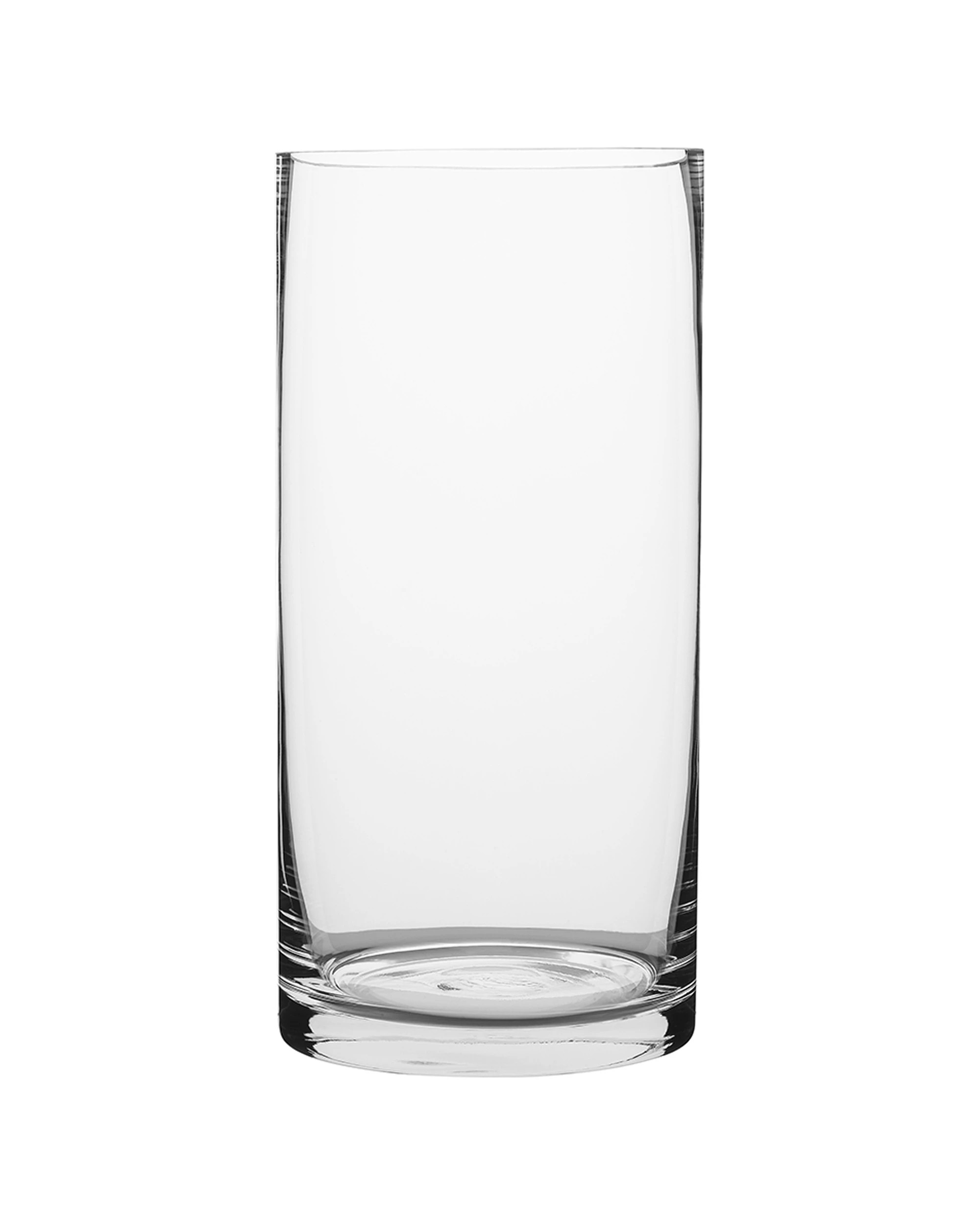 1 Ecology Fleur Cylinder Glass Vase Decorative Flower Vessel 25cm Glass - Clear, 1 of 1