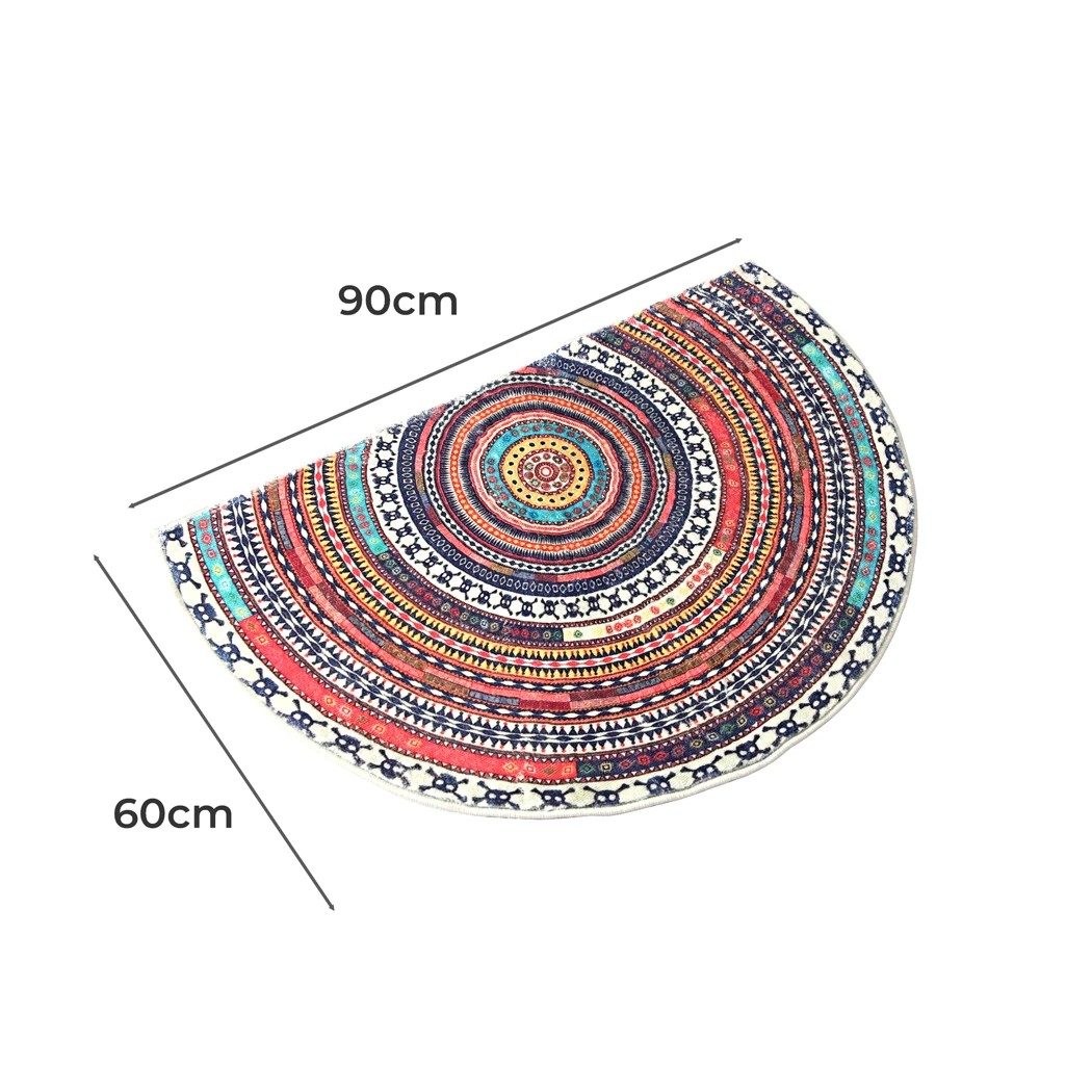 3 Marlow Persian Red Pattern Machine Washable Doormat, 3 of 8