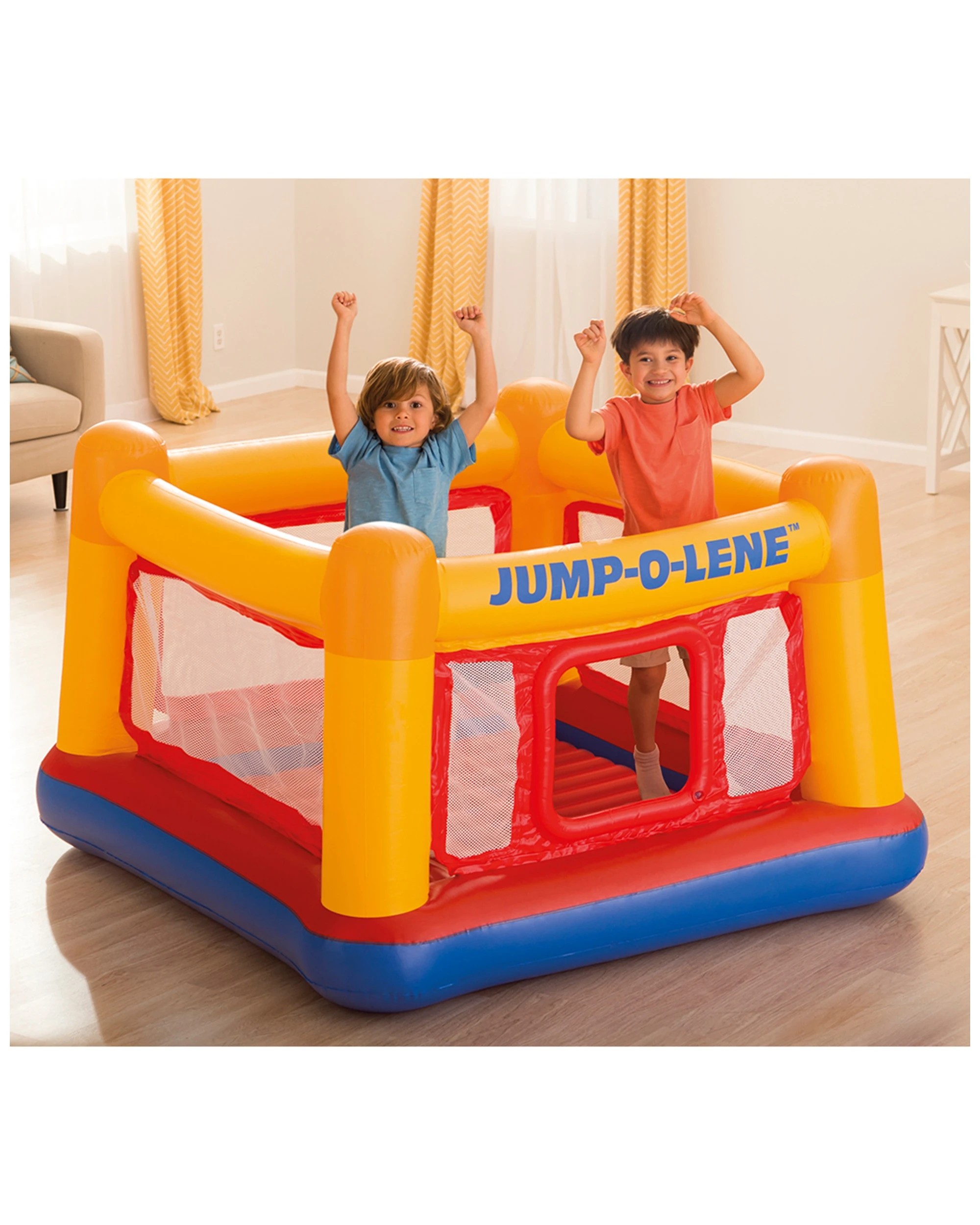 2 Intex 174cm Inflatable Jump O Lene Kids Playhouse Indoor Outdoor Jumping Castle - Multi, 2 of 3