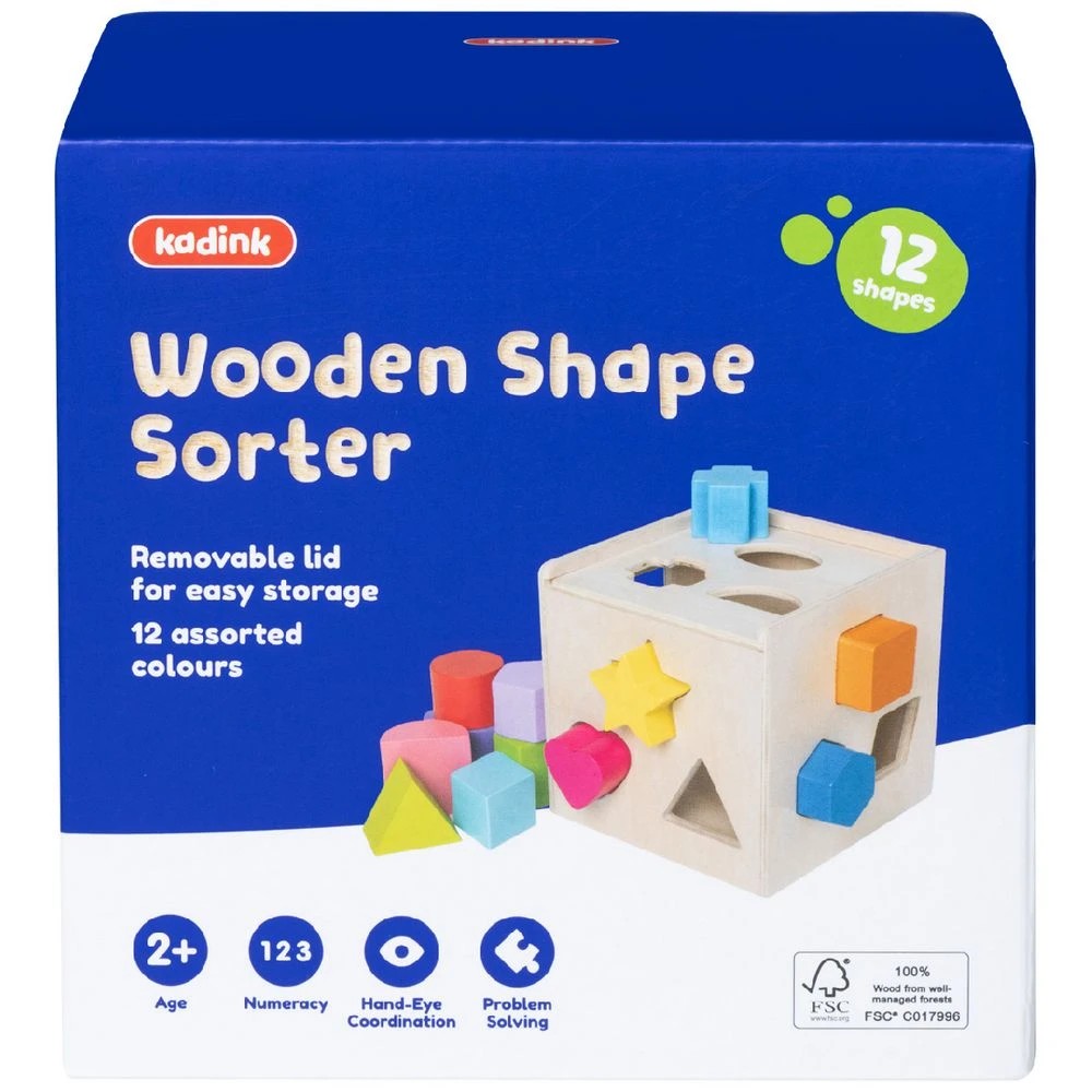 1 Kadink Wooden Shape Sorter, 1 of 6
