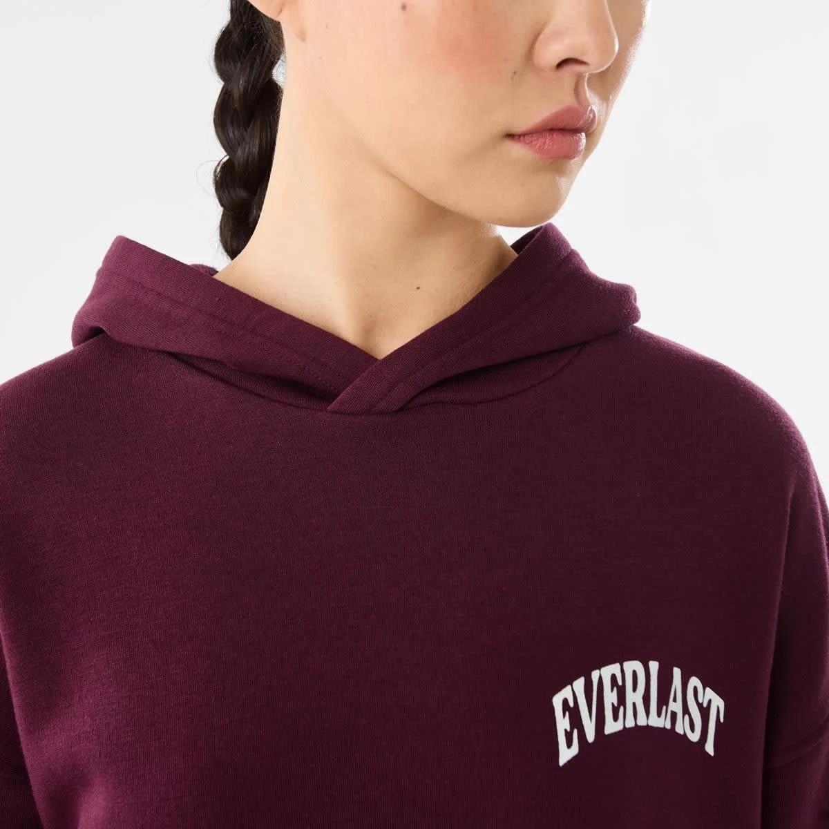 6 Everlast Womens Collegiate Oversized Hoodie EVERLAST VARSITY CHERRY, 6 of 9